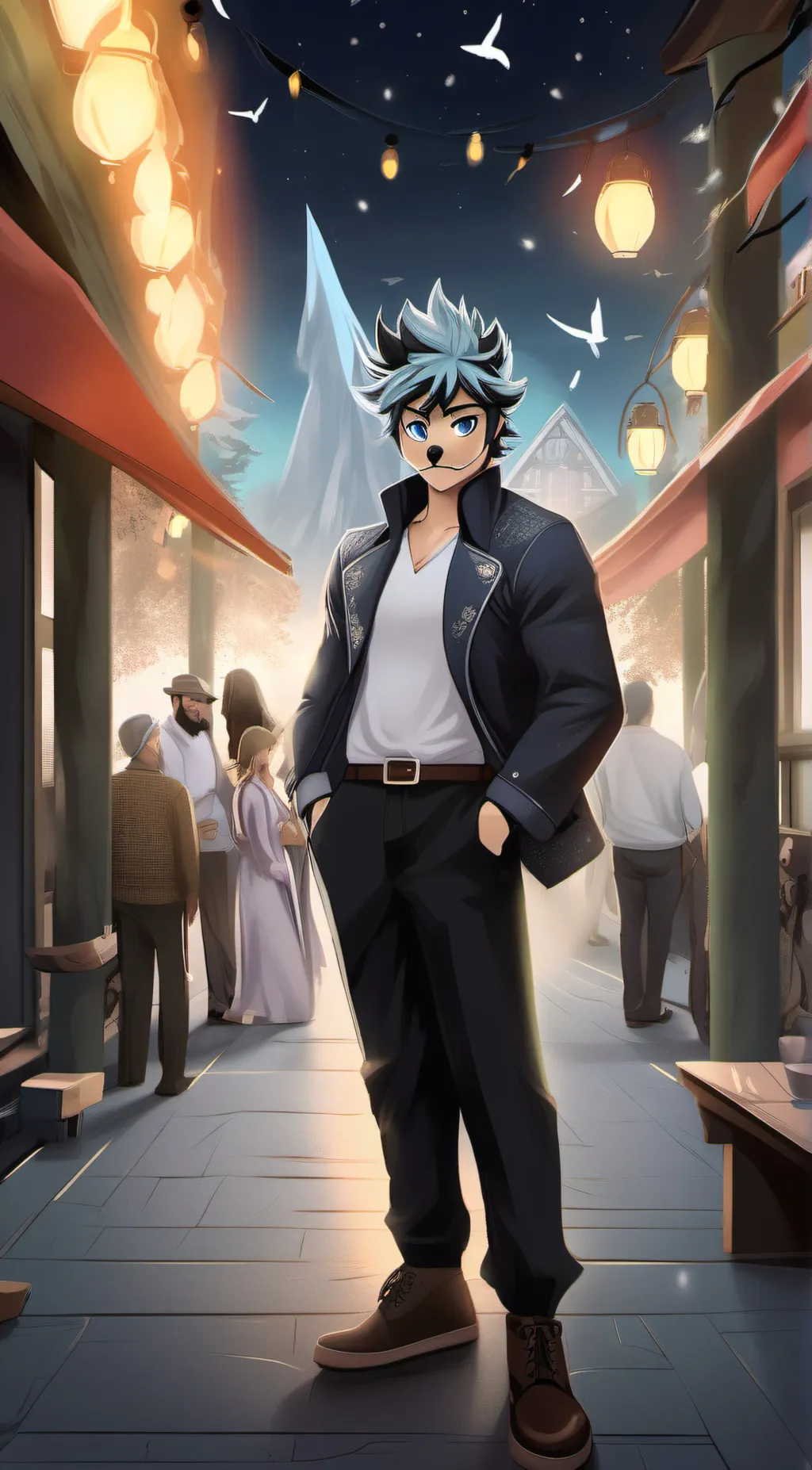 ai character: furry background