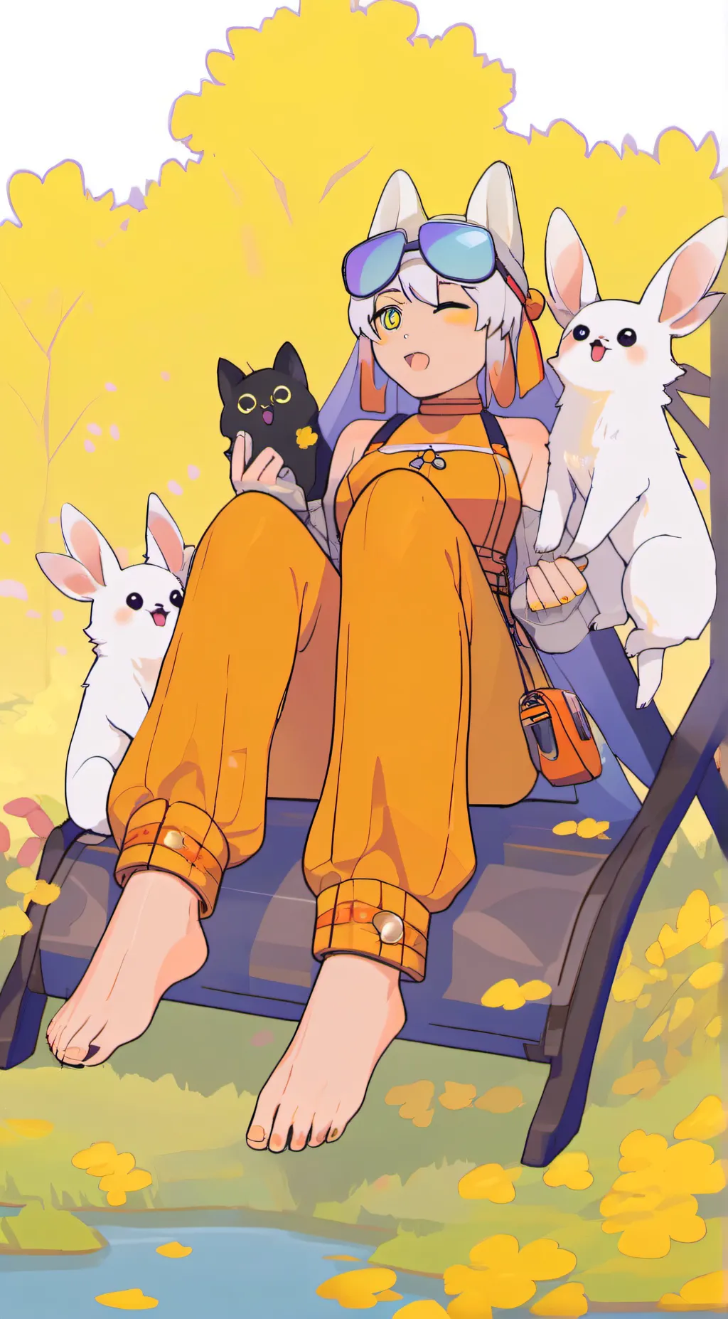 ai character: Furry feetpics background