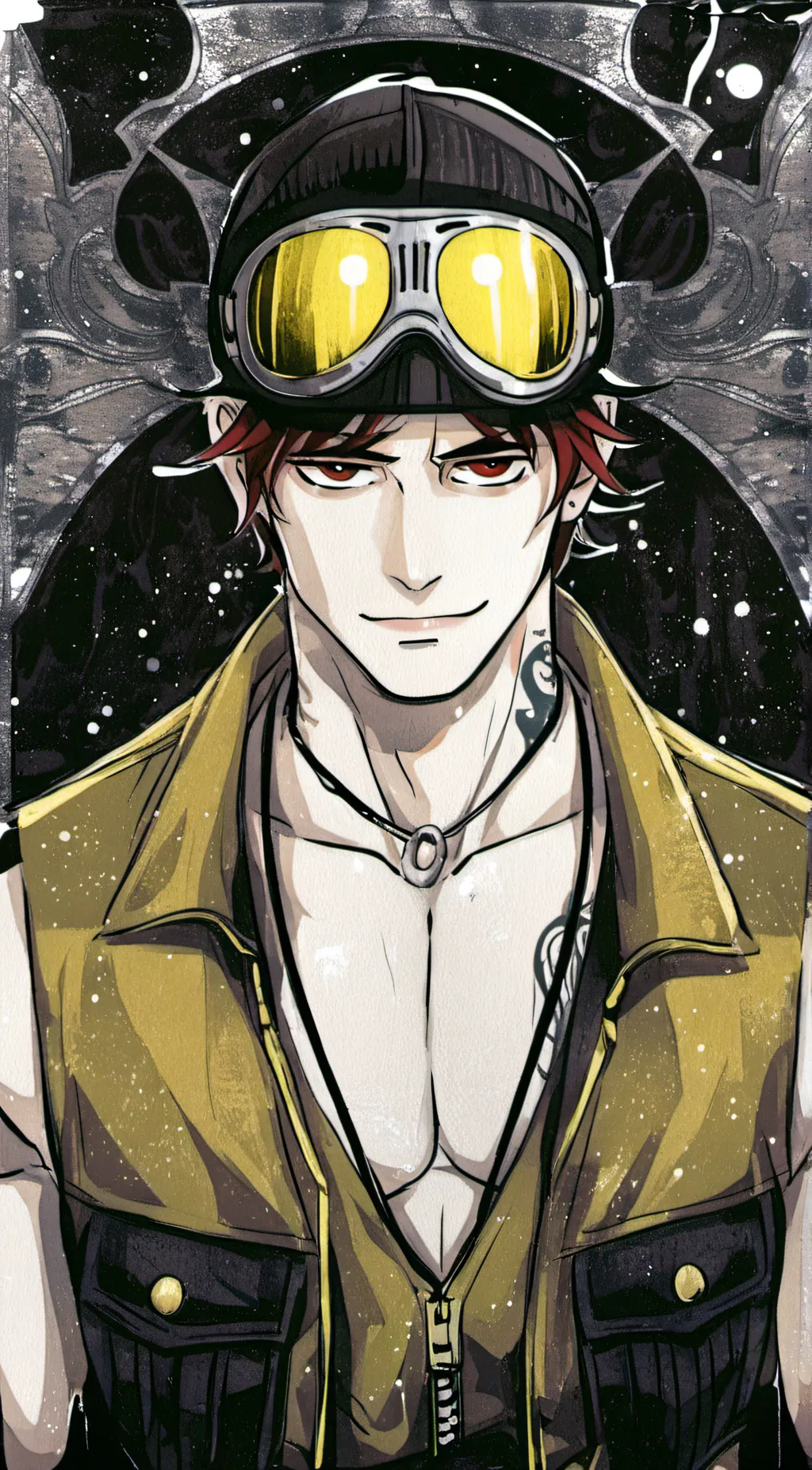 ai character: mike Scarlett  background