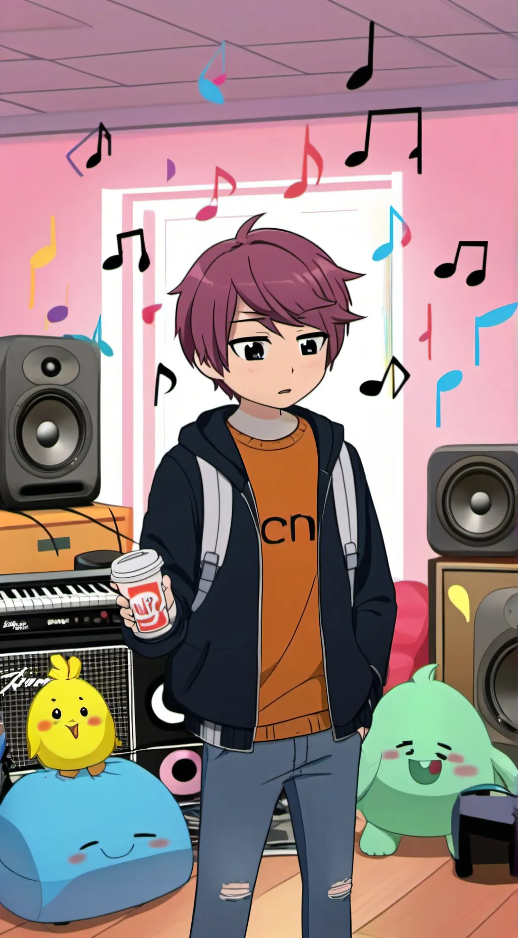 ai character: The Music Freaks background