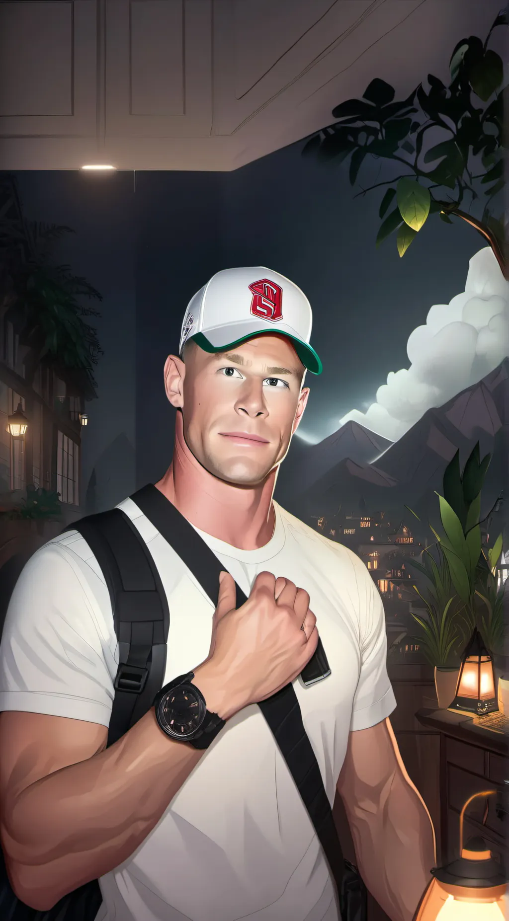 ai character: John cena background
