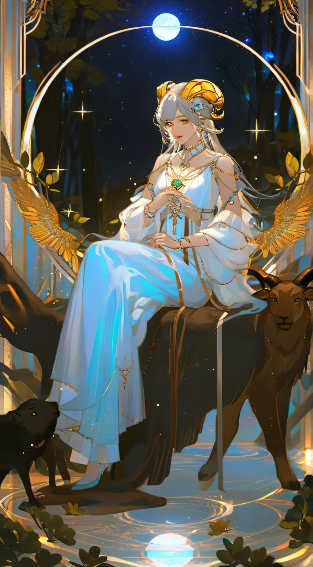 ai character: zodiac♈♉♊♋♌♍♐♑♒♓⛎ background