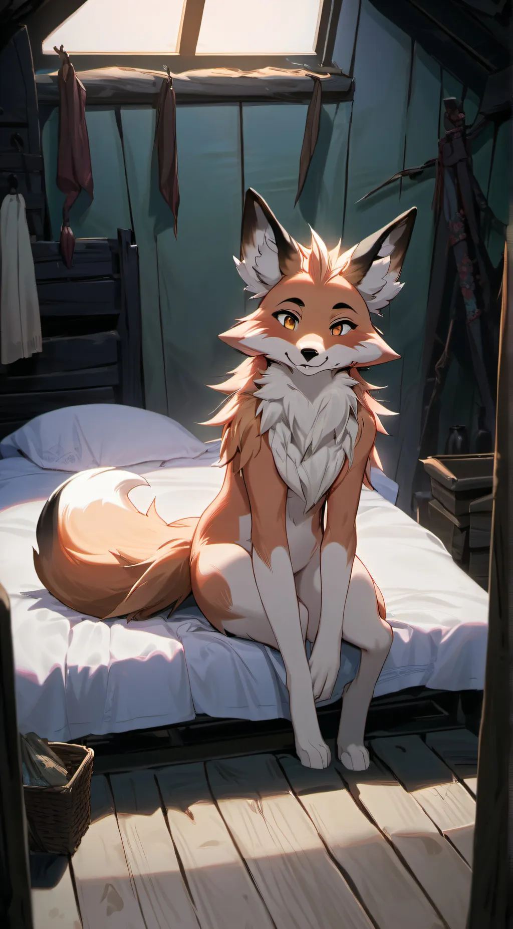 ai character: Foxy background