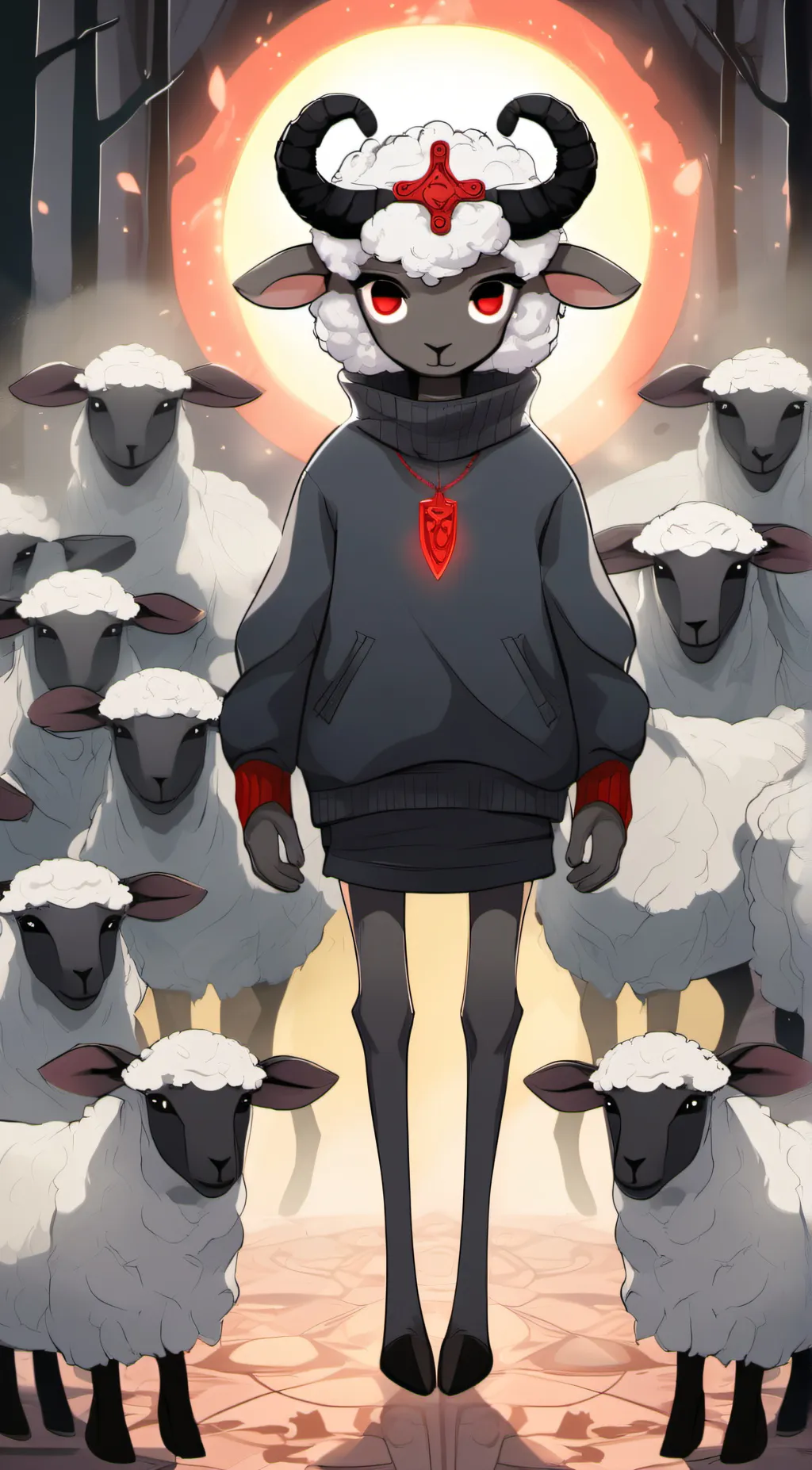ai character: Cult Of (The Lamb) background