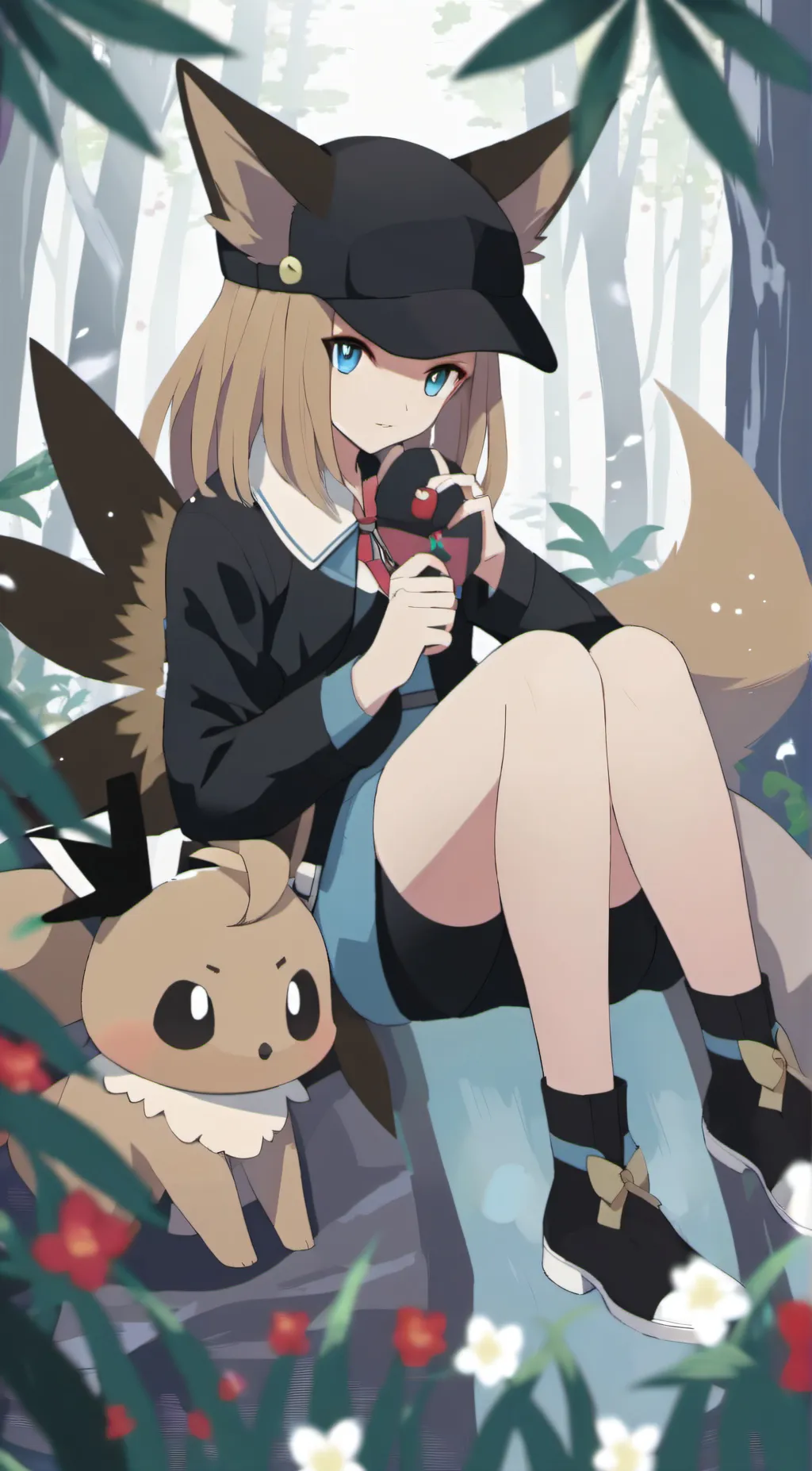 ai character: Eeveelution quiz background