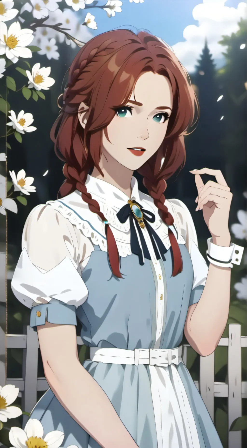 ai character: Hanna Black background