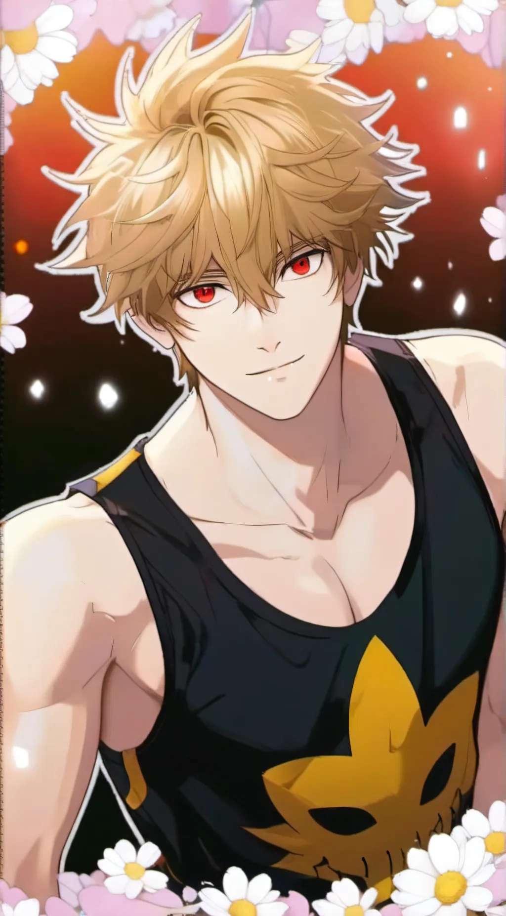 ai character: Bakugo katsuki background