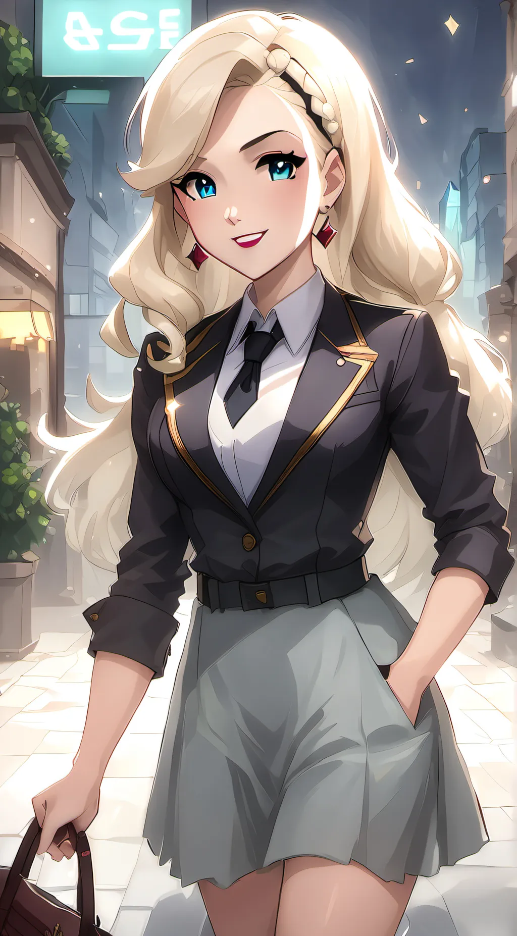 ai character: Gwen  background