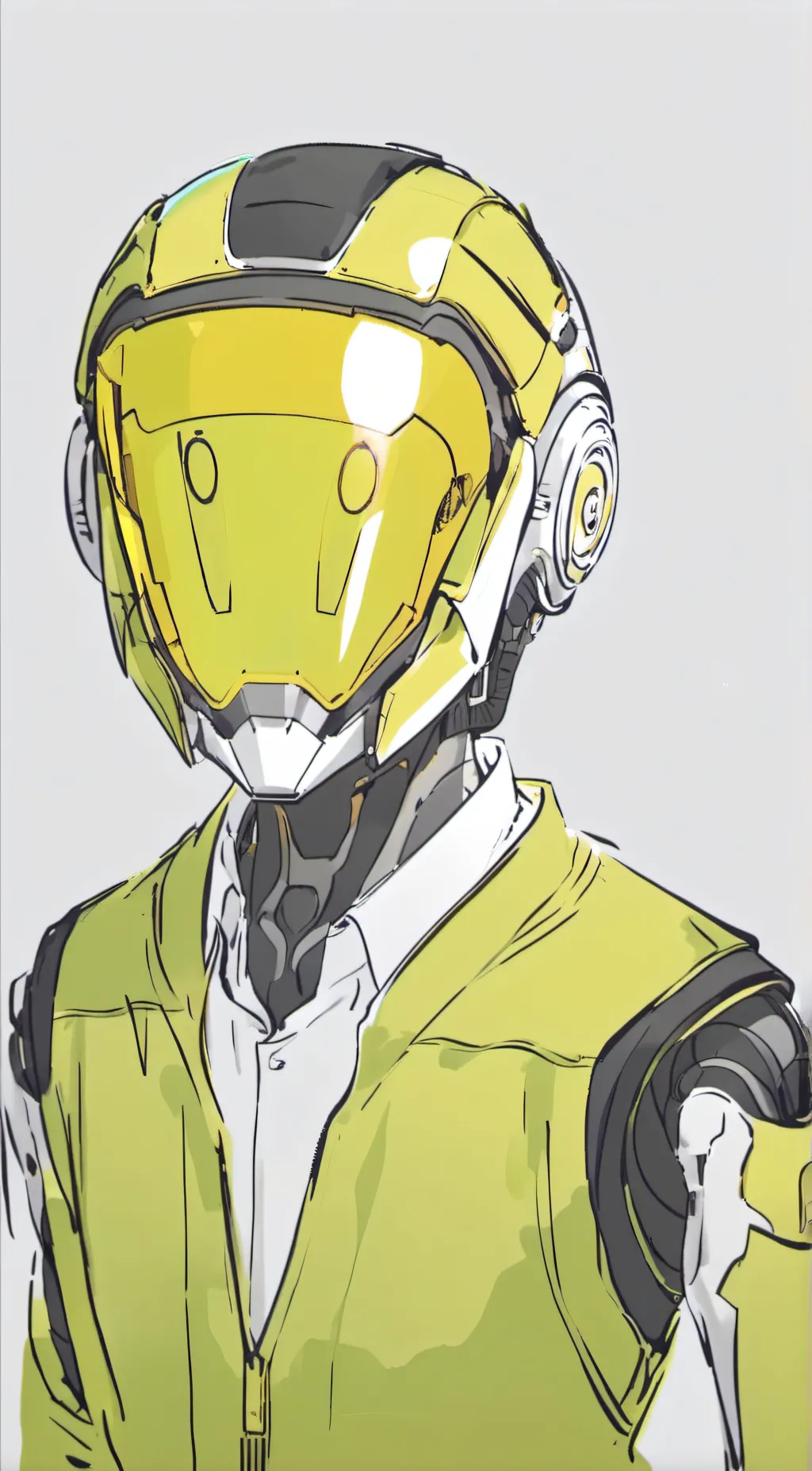 ai character: worker drone (mark background