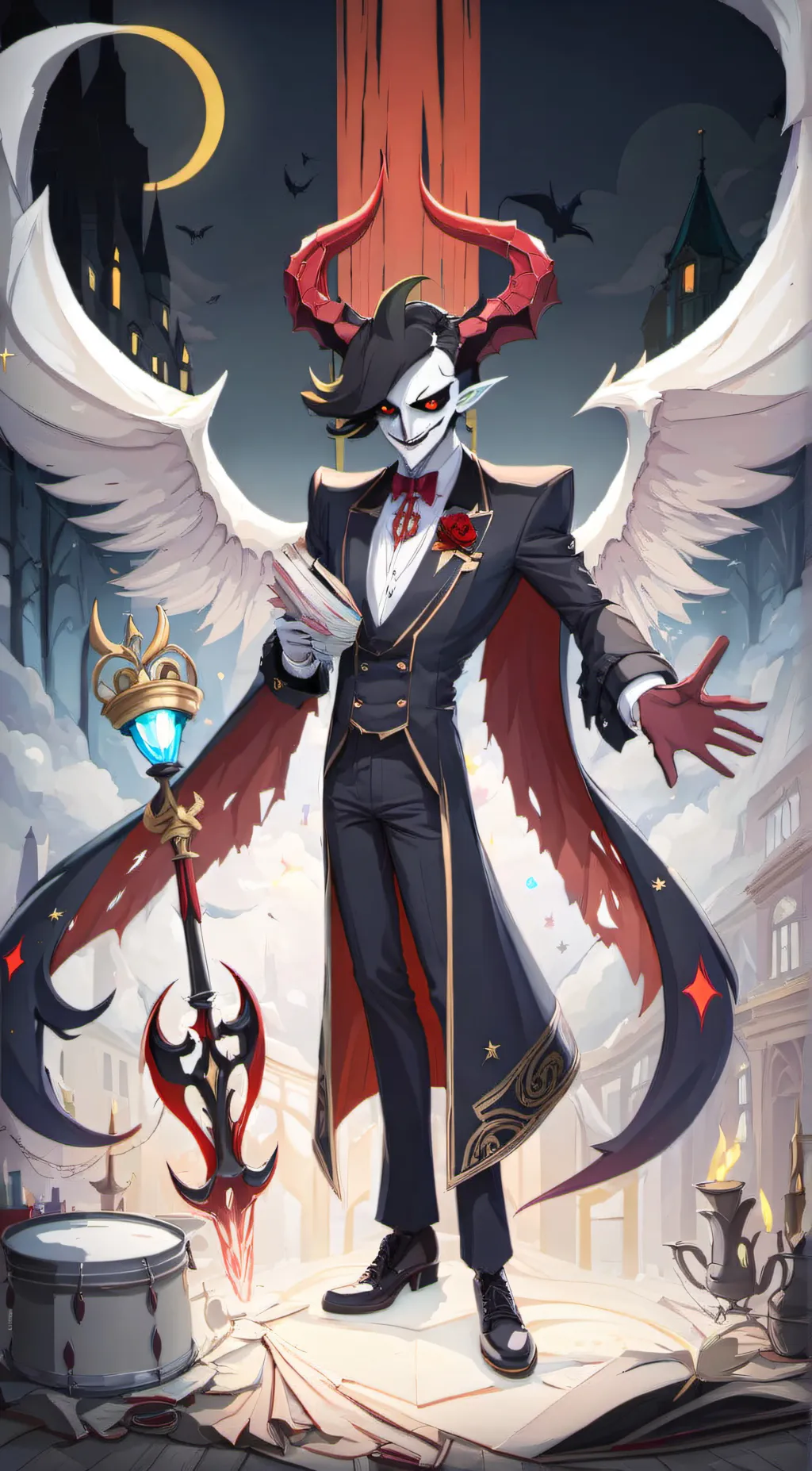 ai character: Luchael morningsta background