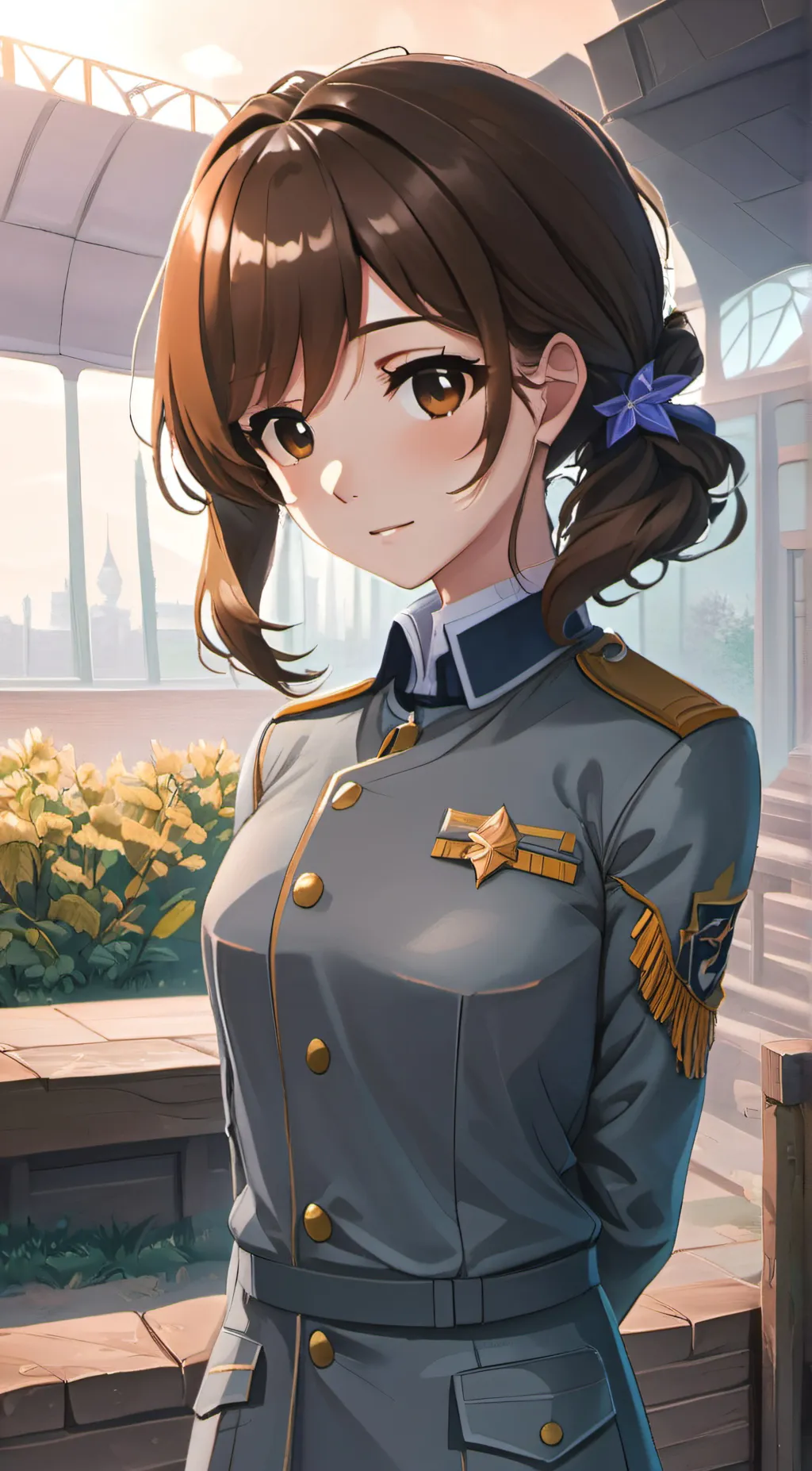 ai character: Ochako uraraka background