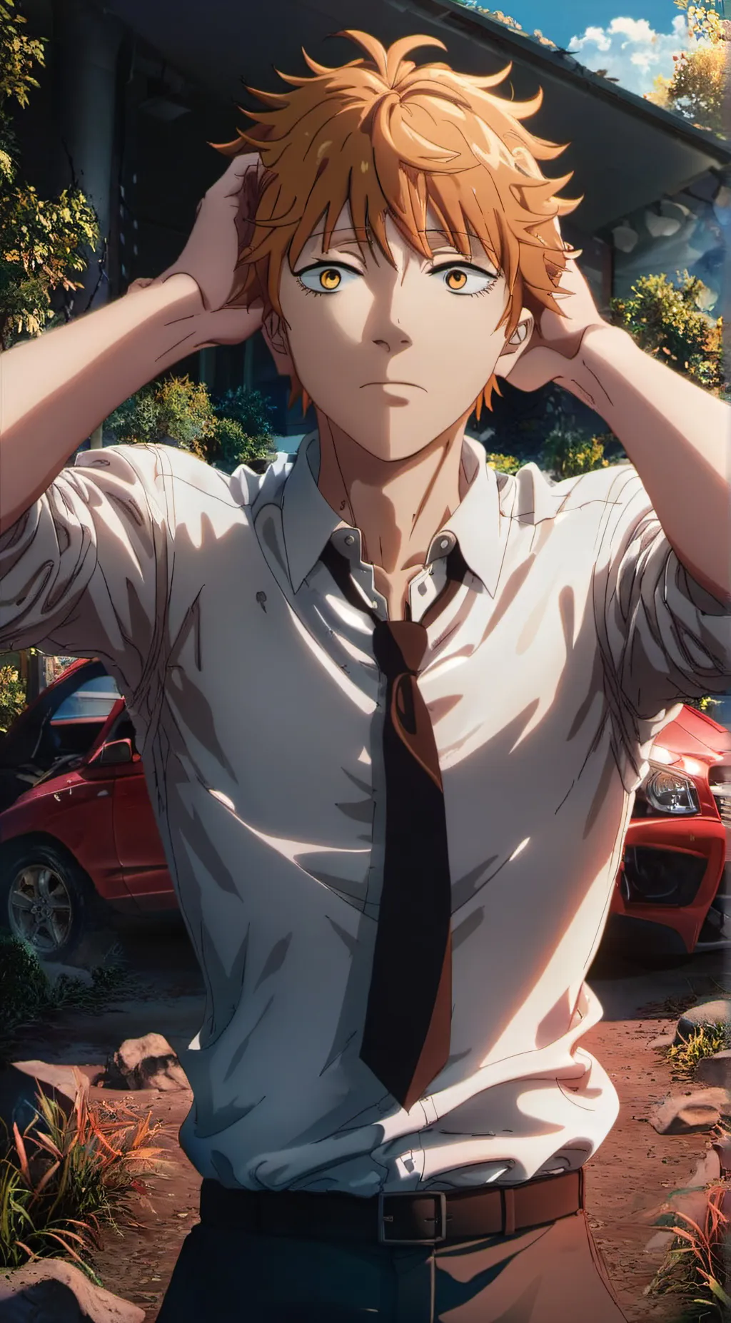 ai character: denji background