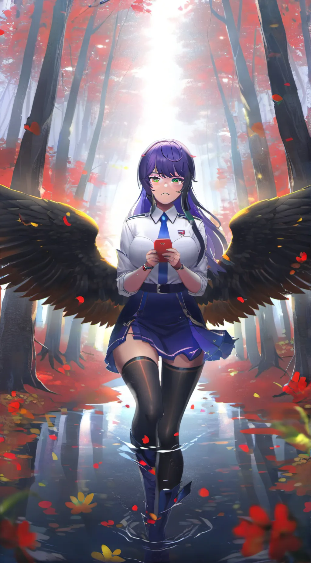 ai character: Amber background