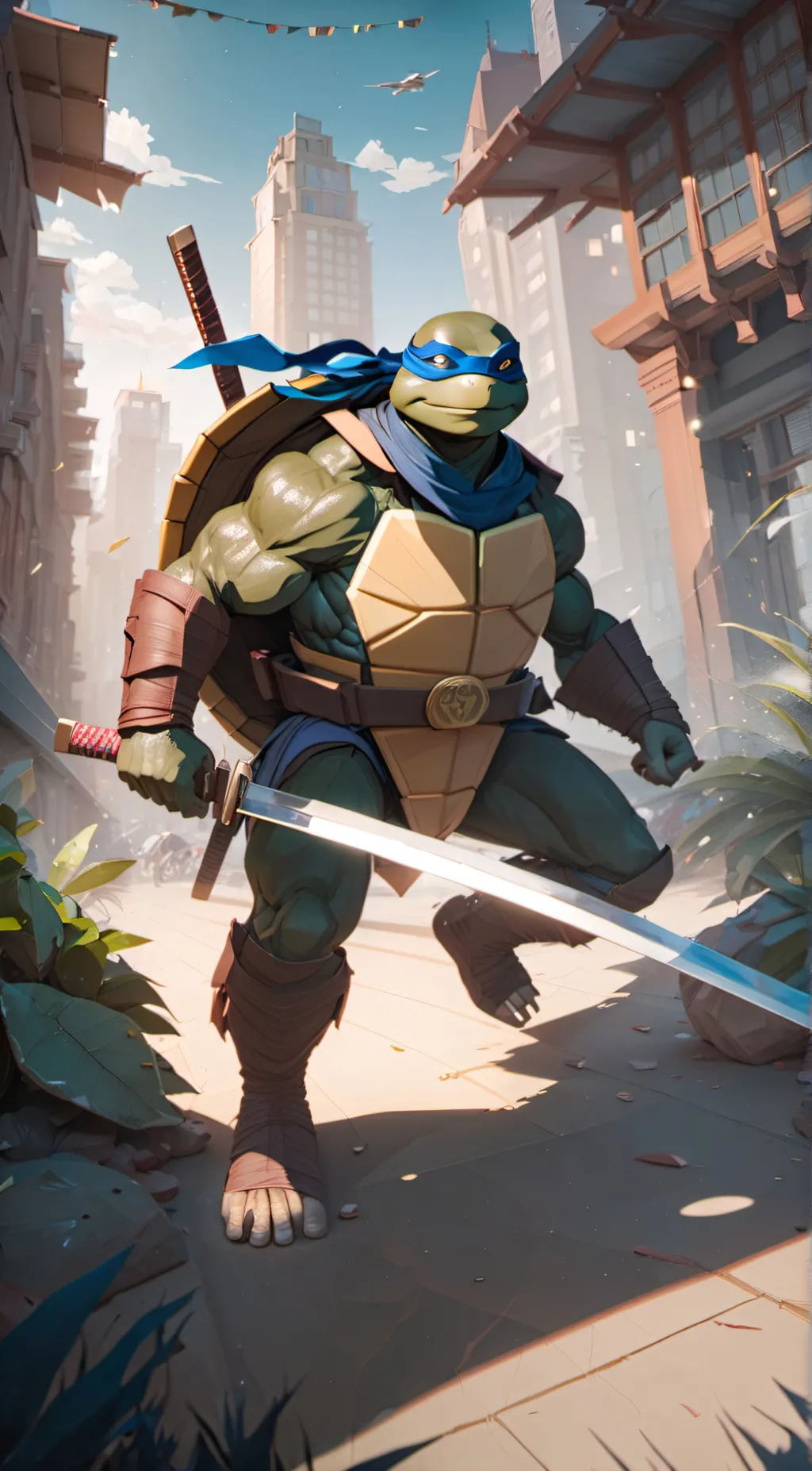ai character: The Love Turtle background