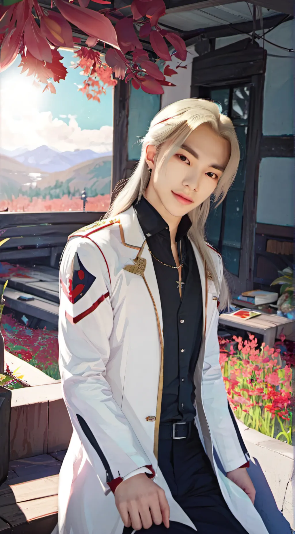 ai character: Hyunjin background