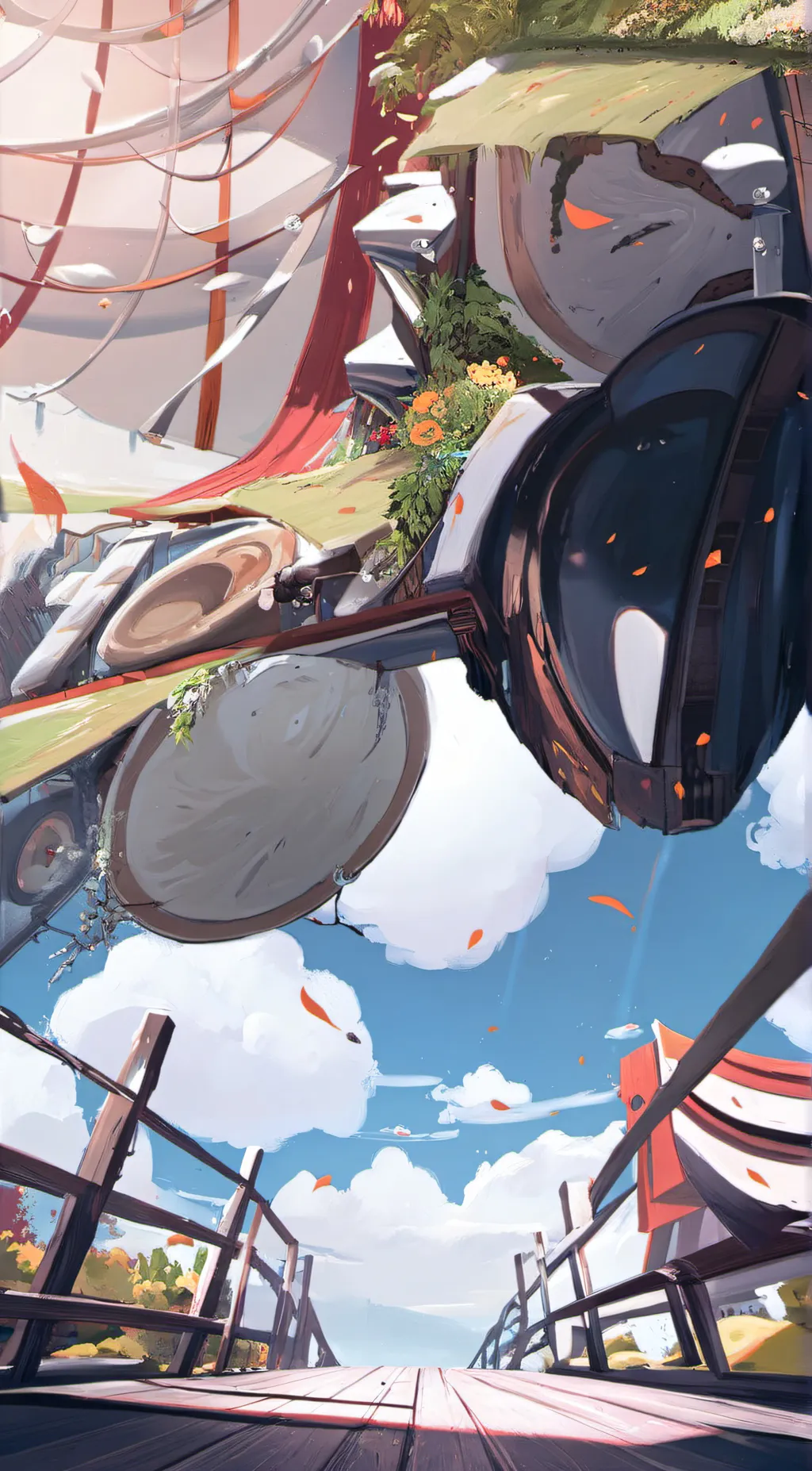 ai character: the sky background