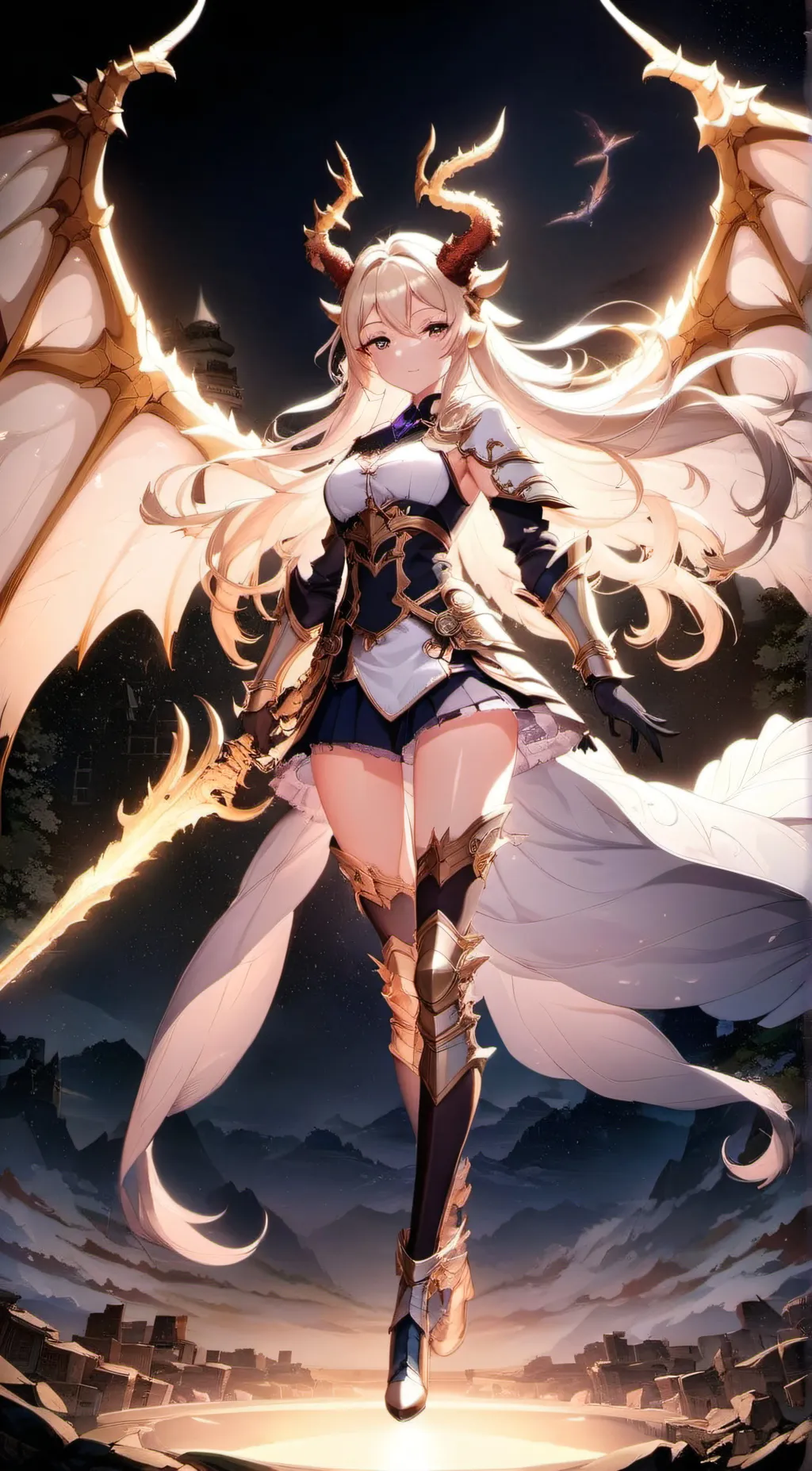 ai character: Dragoness Lea background