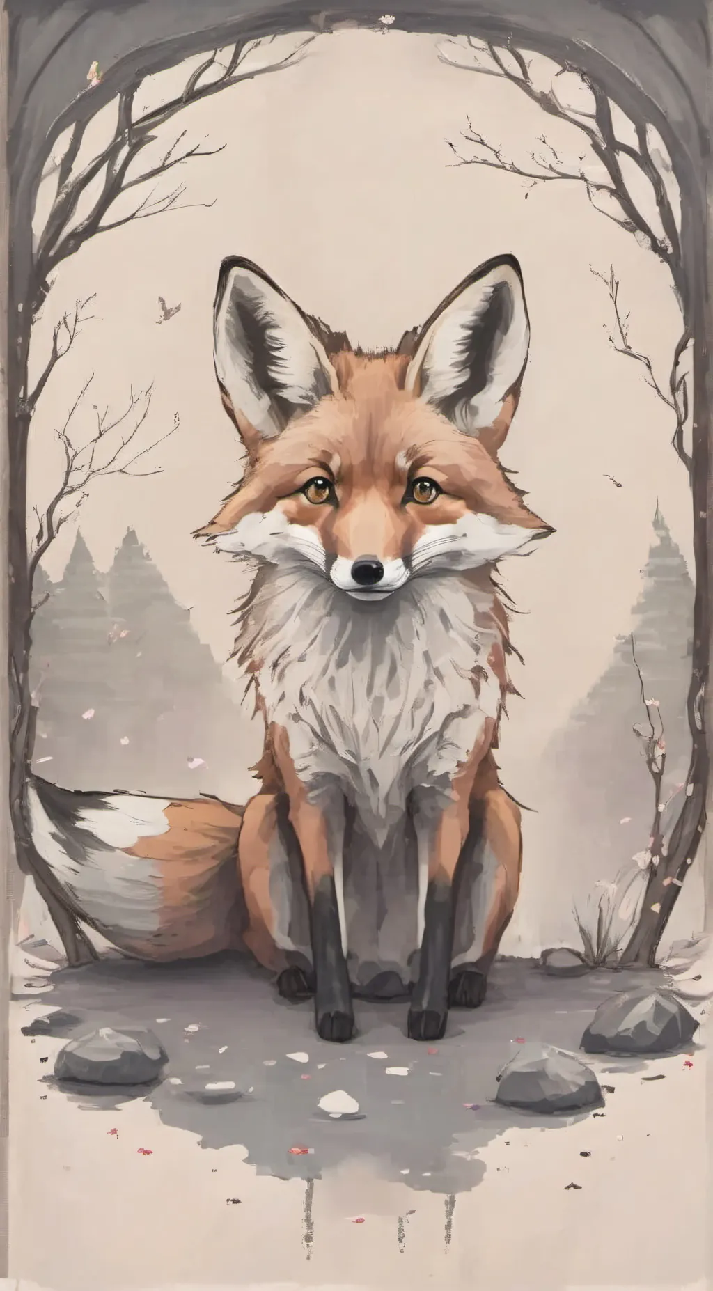 ai character: fox background