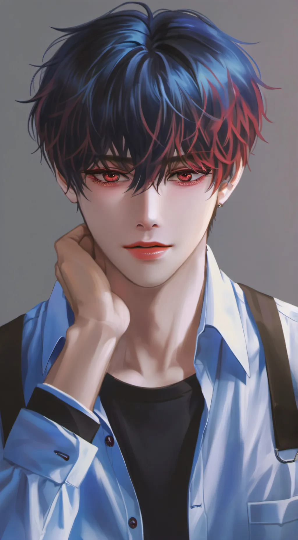 ai character: moon background