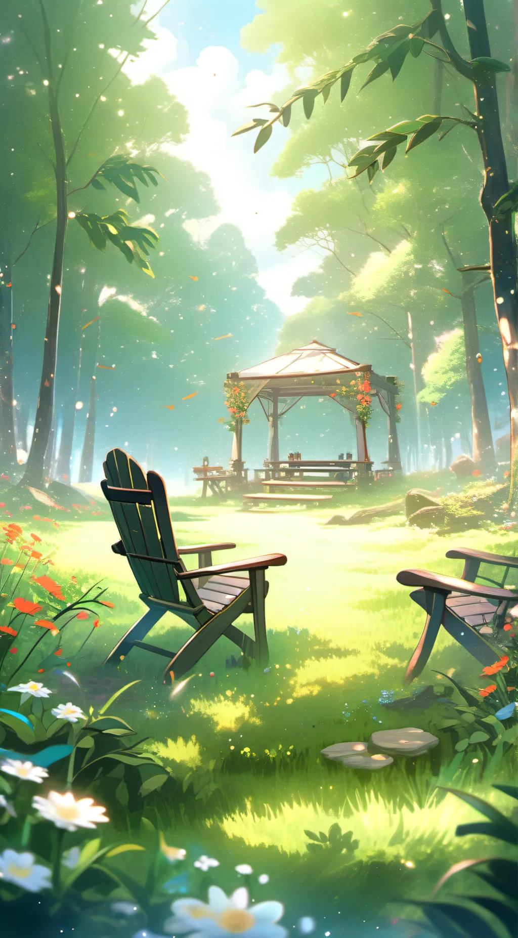 ai character: Grass background