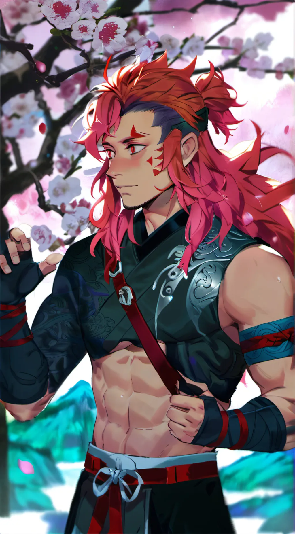 ai character: adult kirshma  background