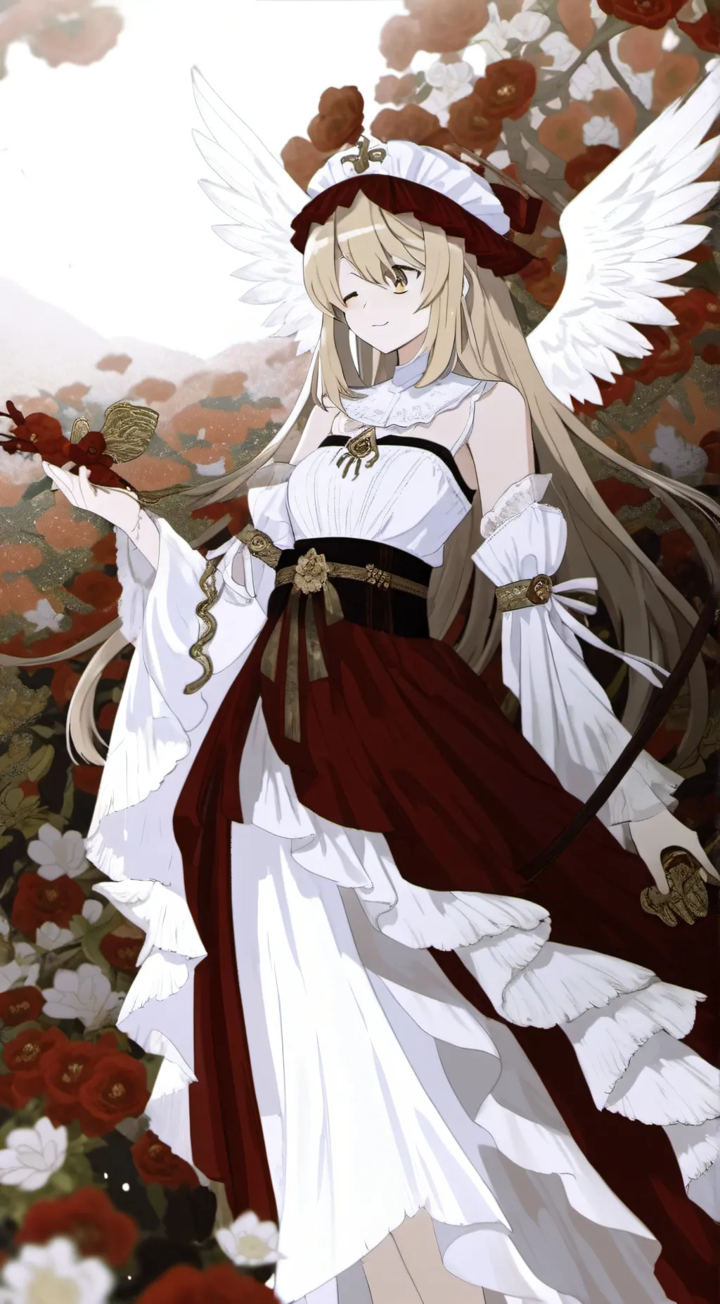 ai character: linia.  background