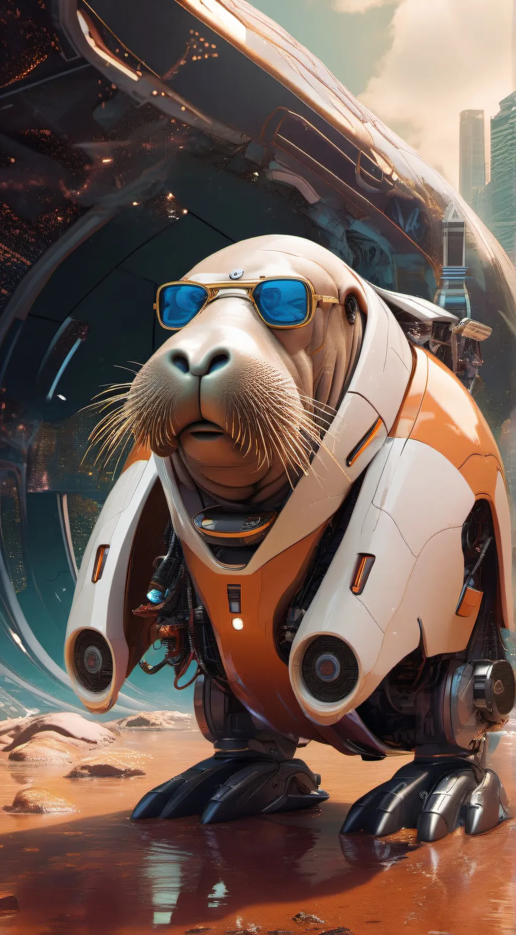 ai character: Robo-wallie background