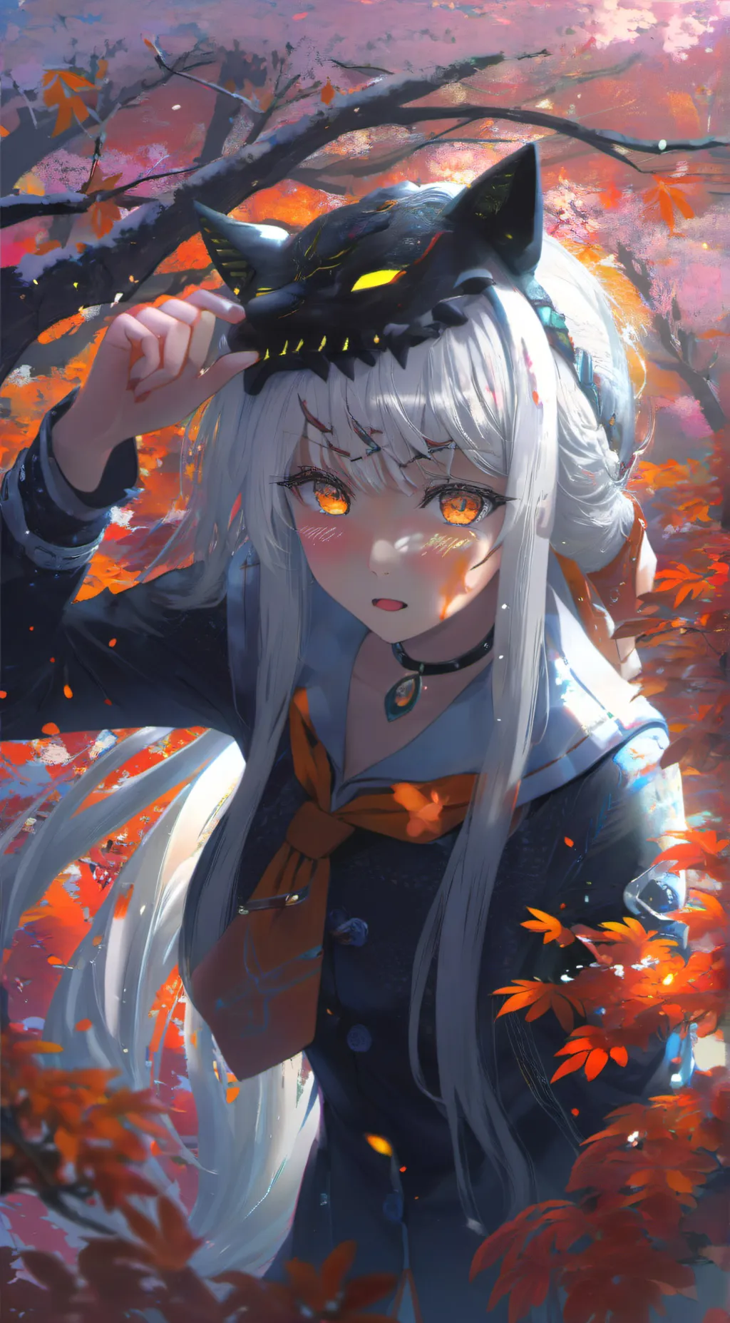 ai character: winter background