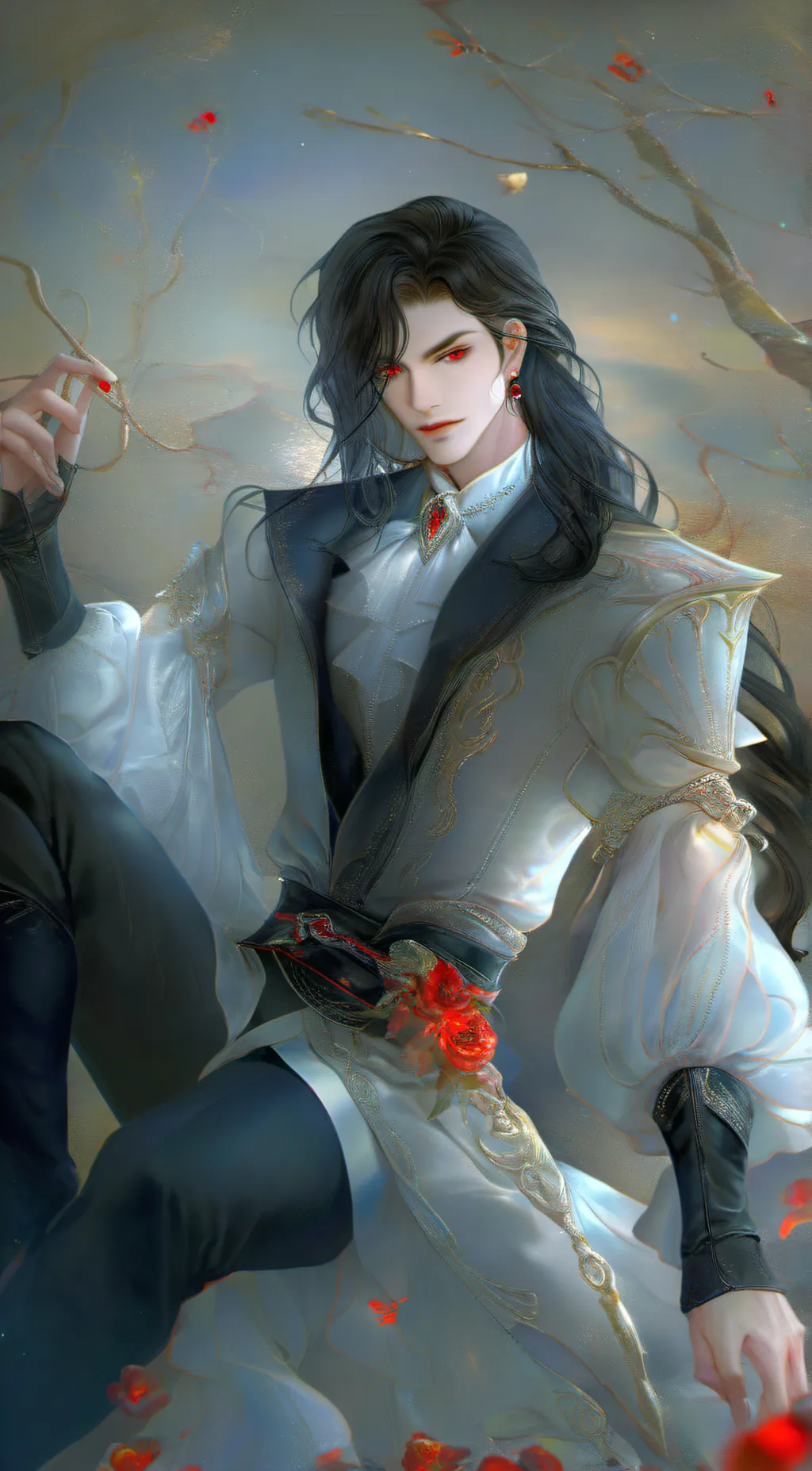 ai character: Della morte  background