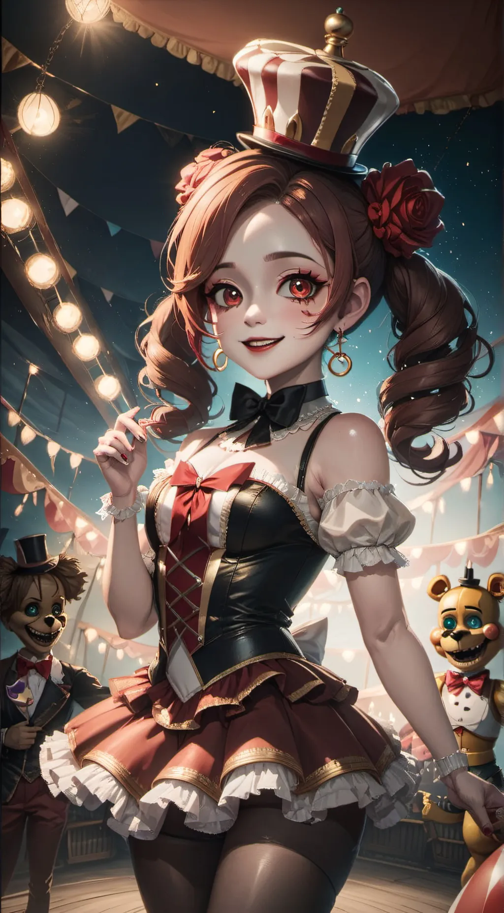 ai character: circus baby background