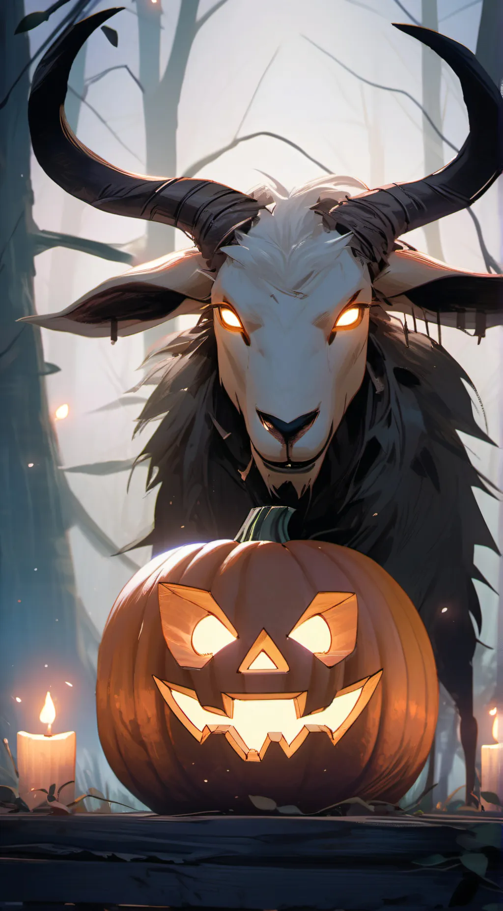 ai character: MHA Goatman background