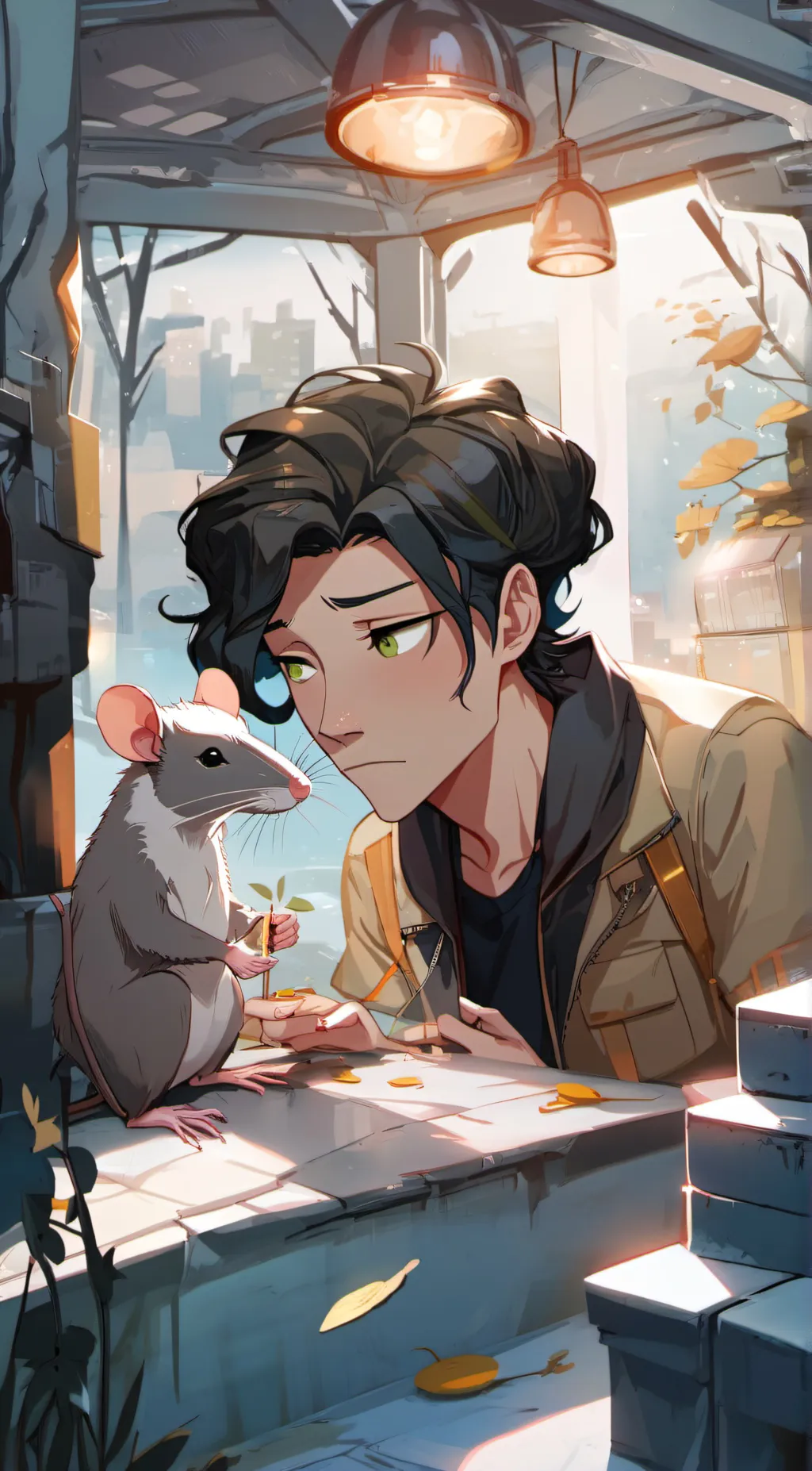 ai character: bruno background