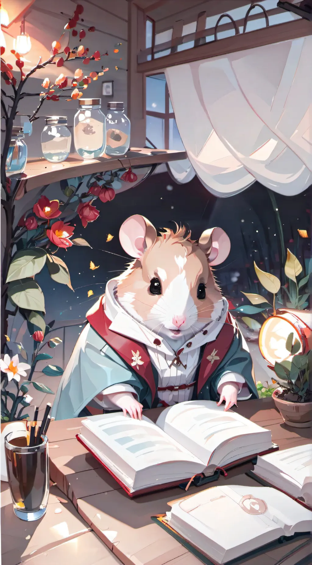 ai character: Hamster Sensei background