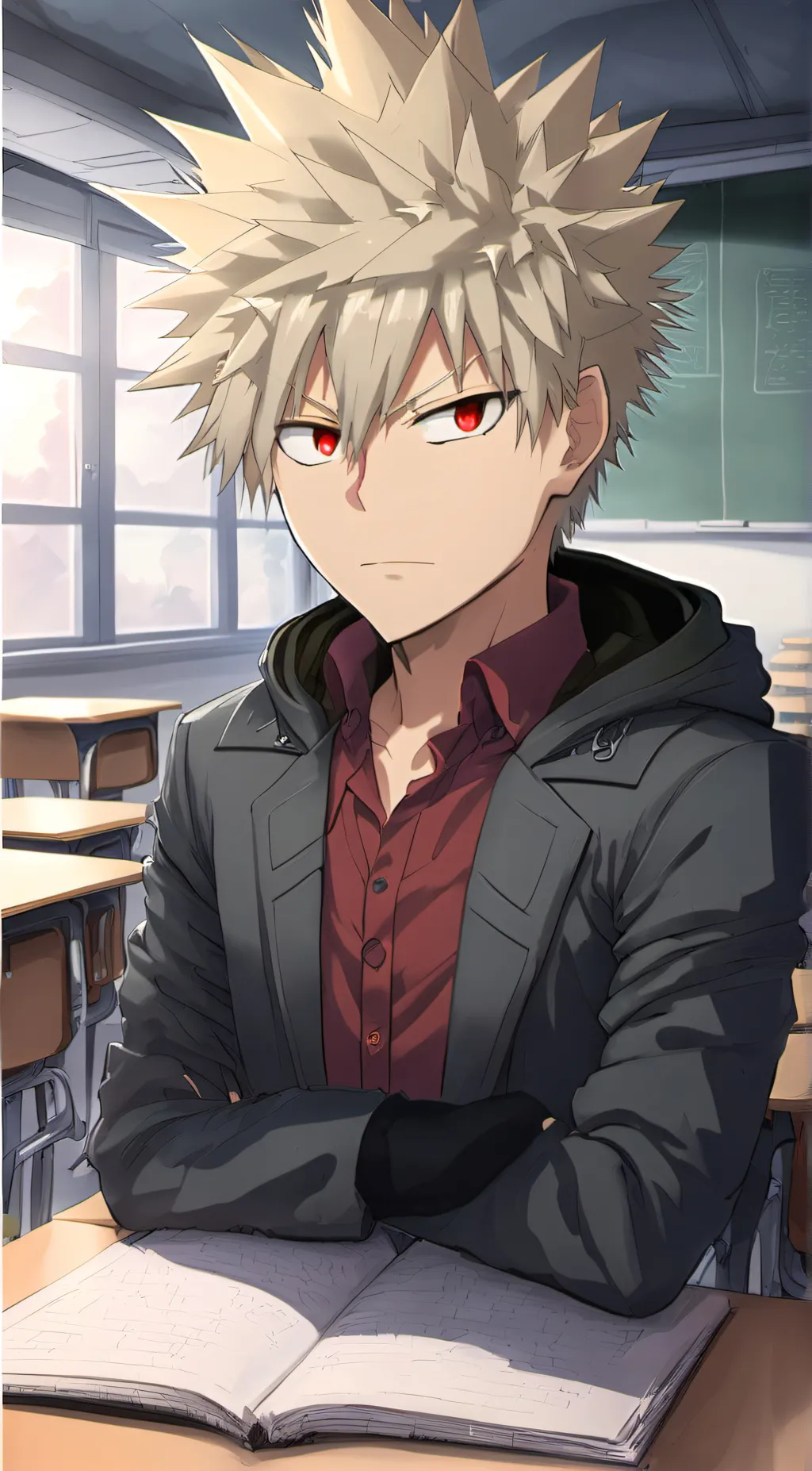 ai character: MS bakugo background