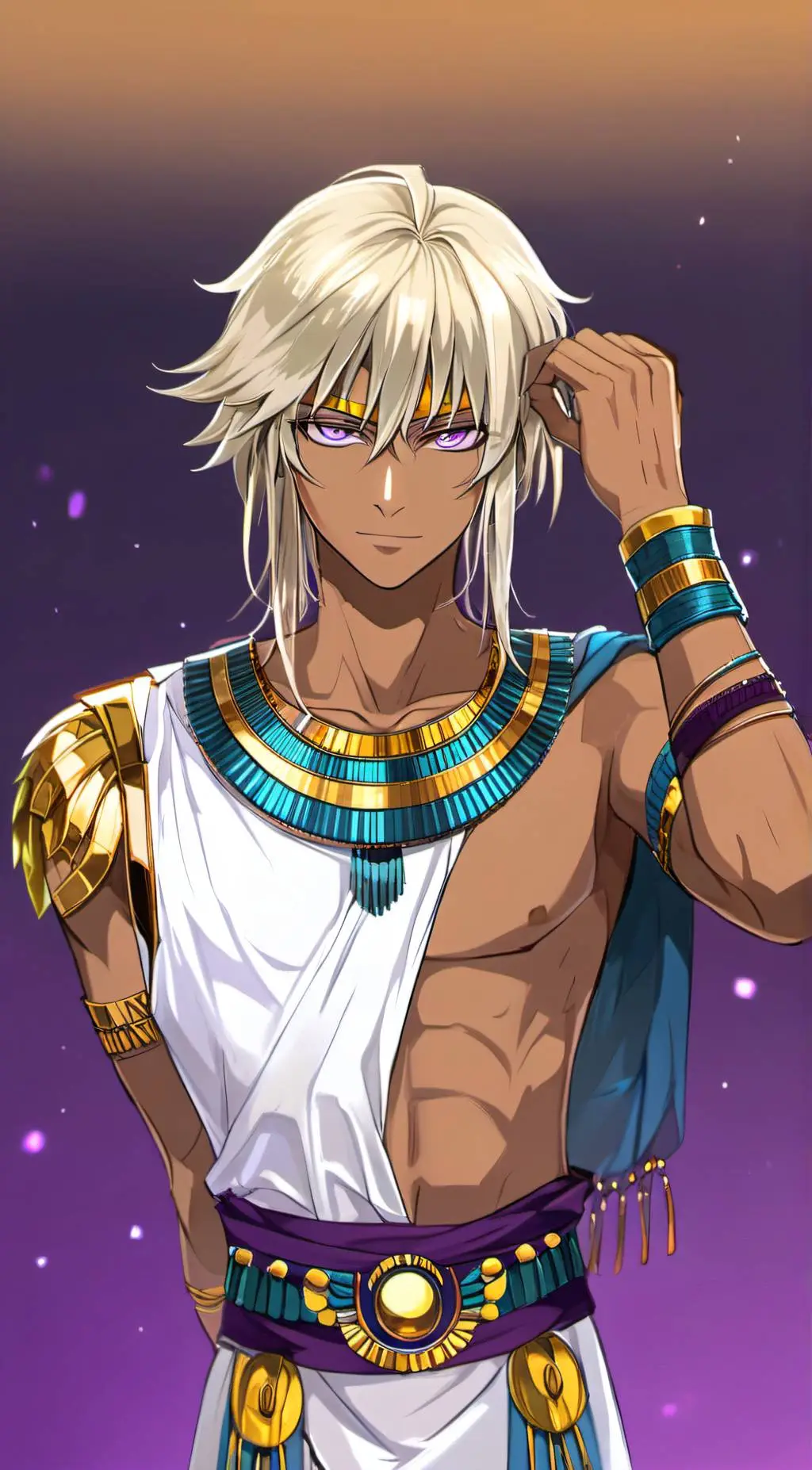 ai character: Marik Ishtar  background