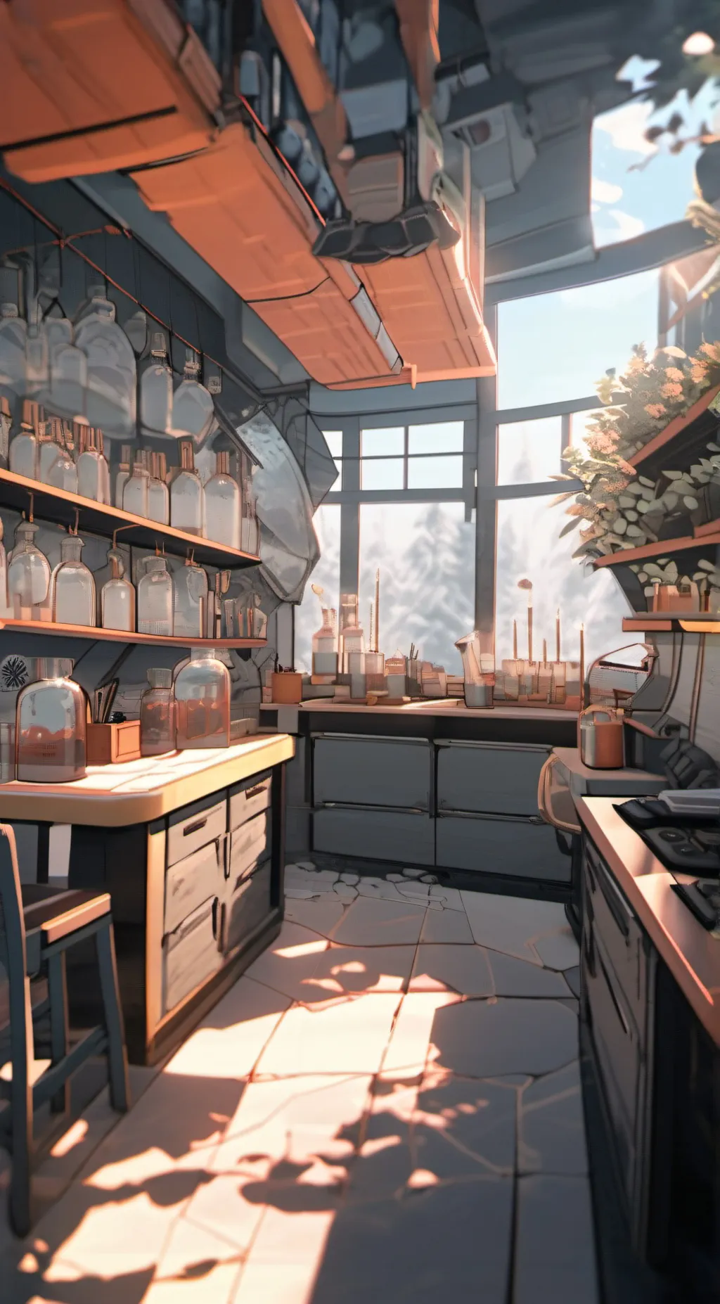 ai character: the lab background