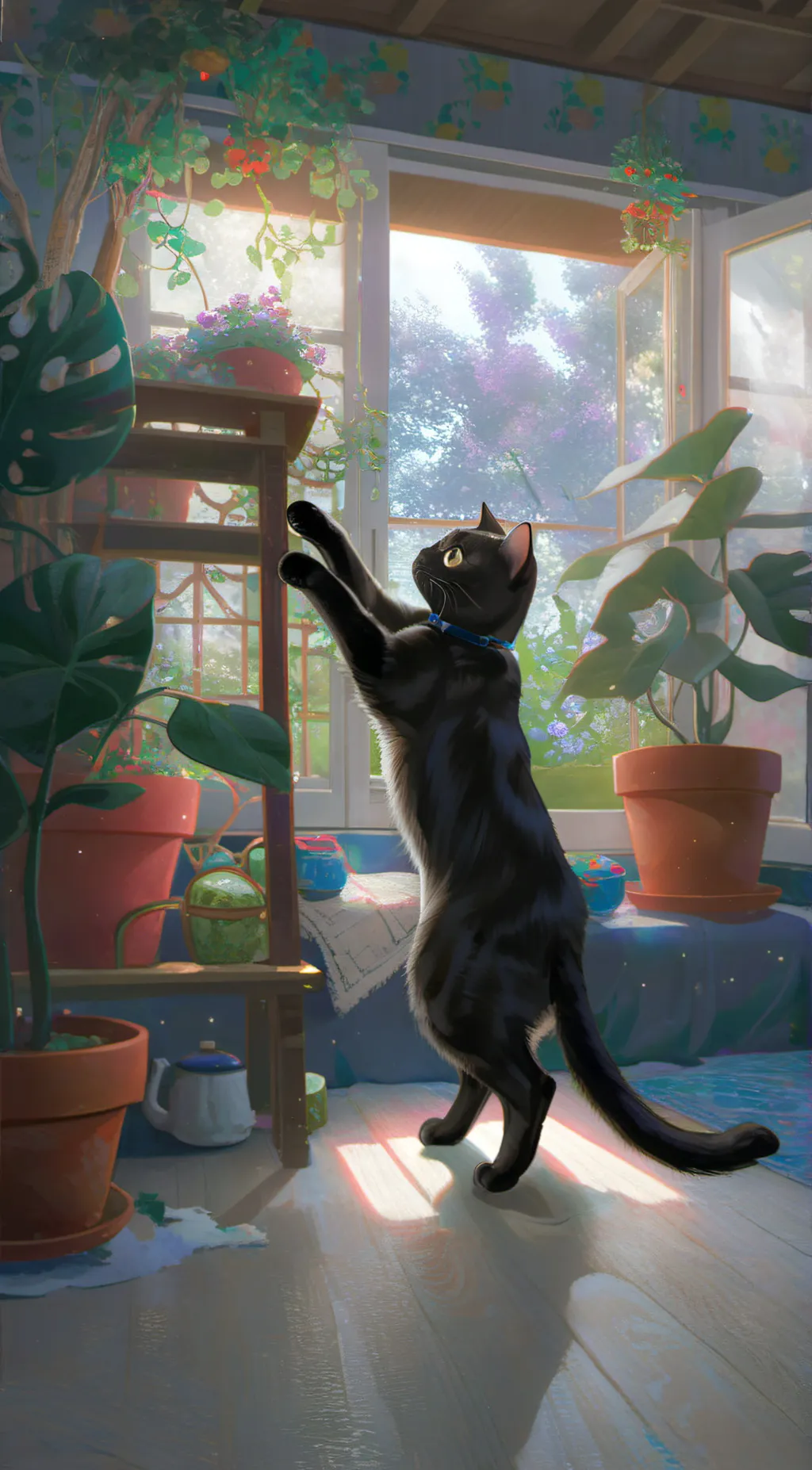 ai character: Blacky background