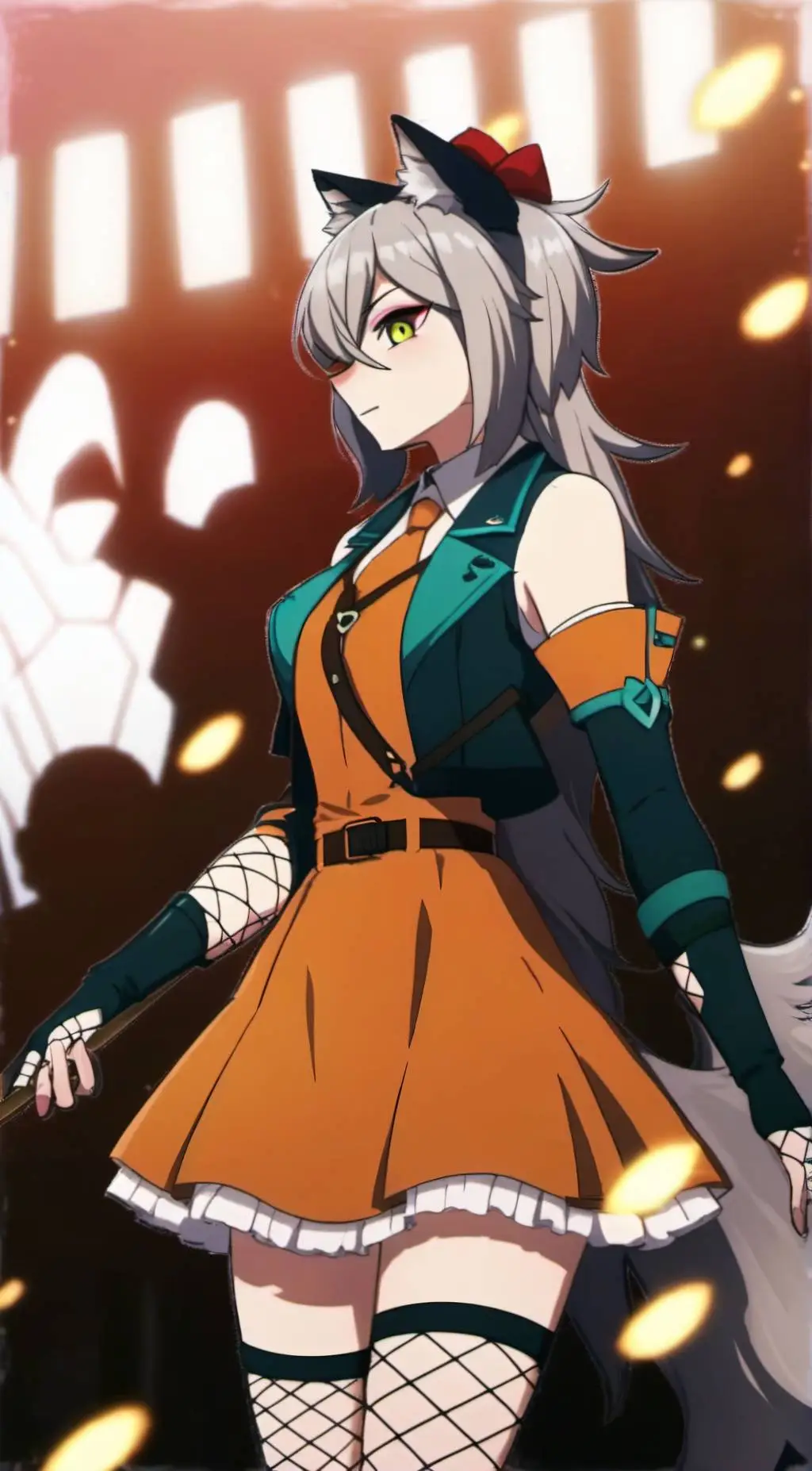 ai character: Exie  background