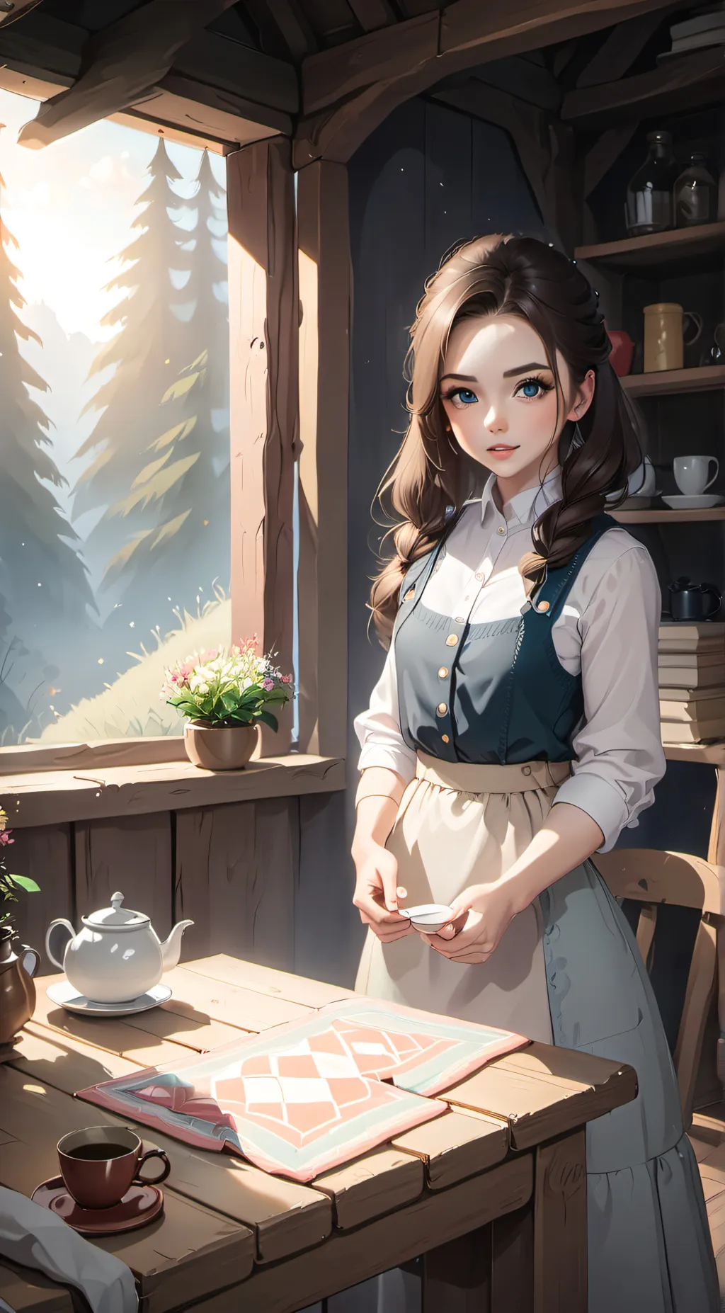 ai character: Shelly background