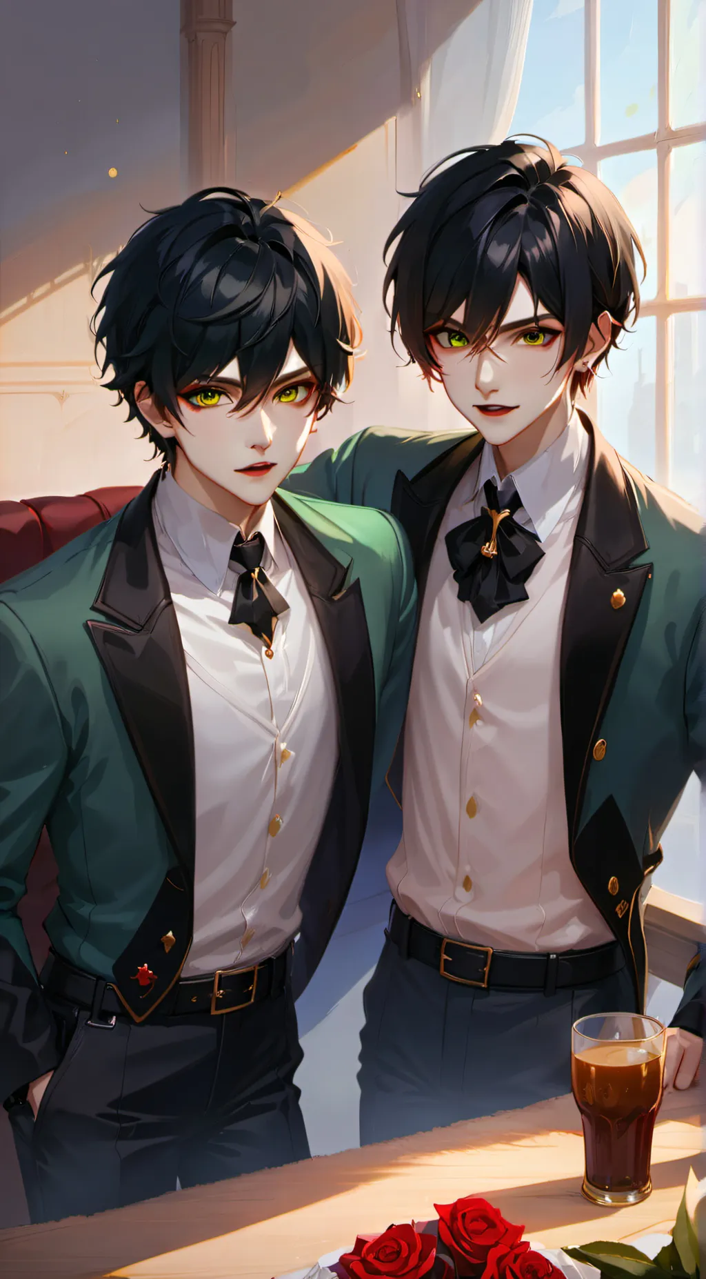 ai character: Mark and Max background