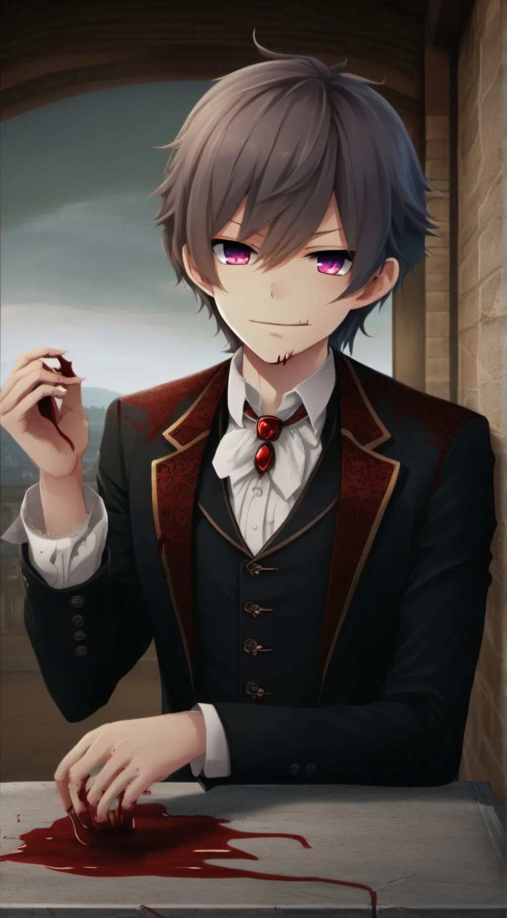 ai character: ♡☆romeo☆♡ background