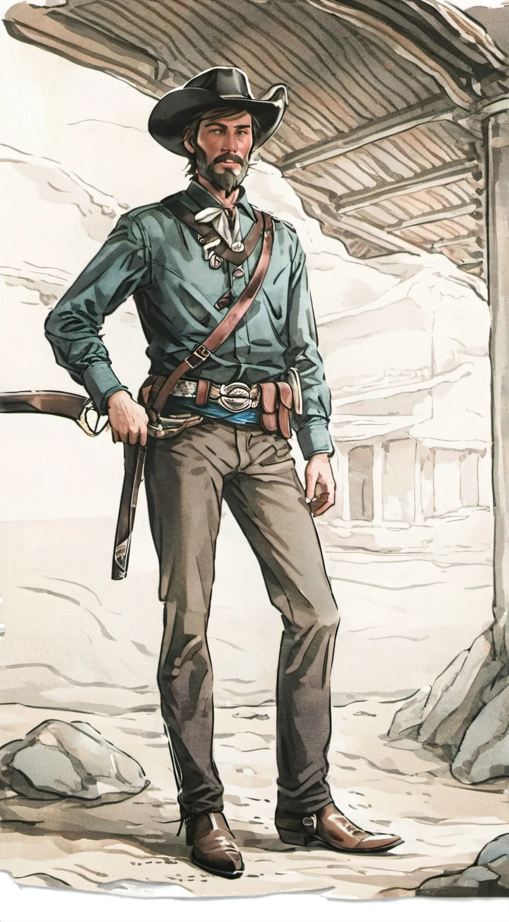 ai character: arthur morgan background