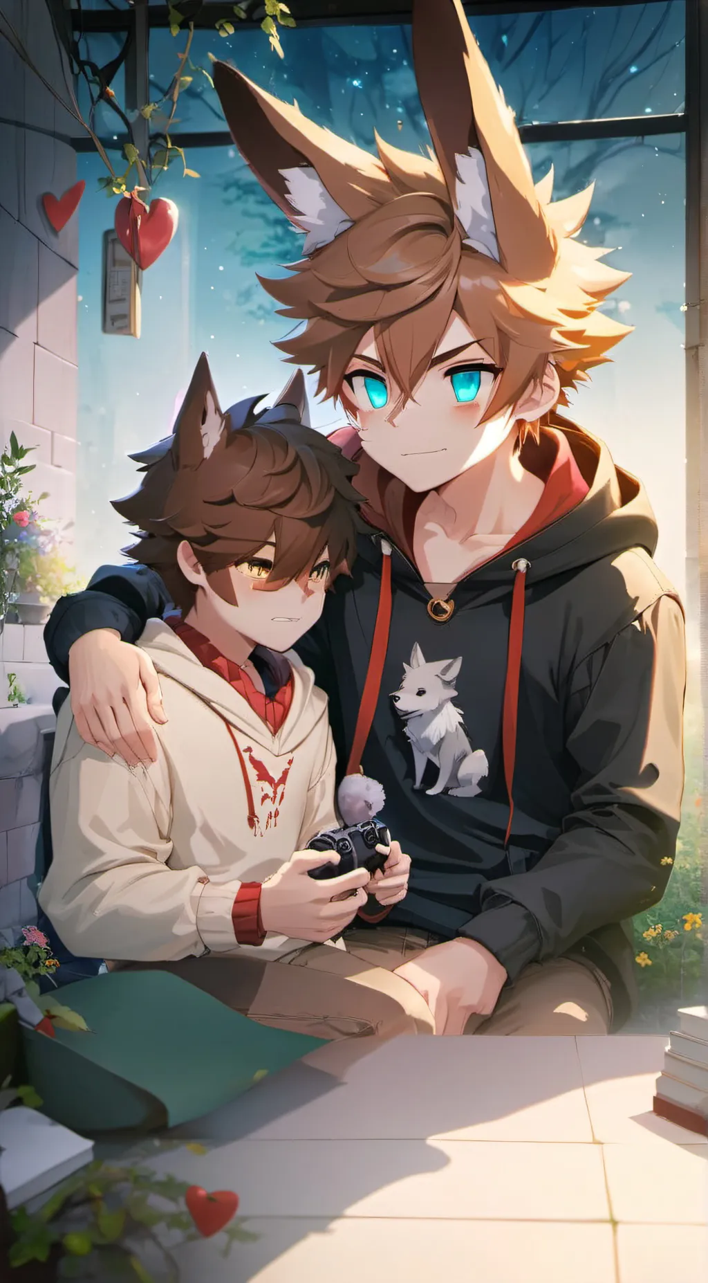 ai character: Zack and Cody background