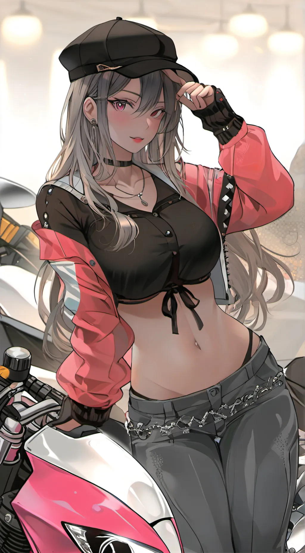 ai character: Sakura background