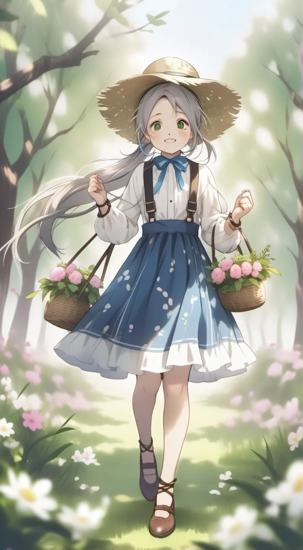 ai character: rose background