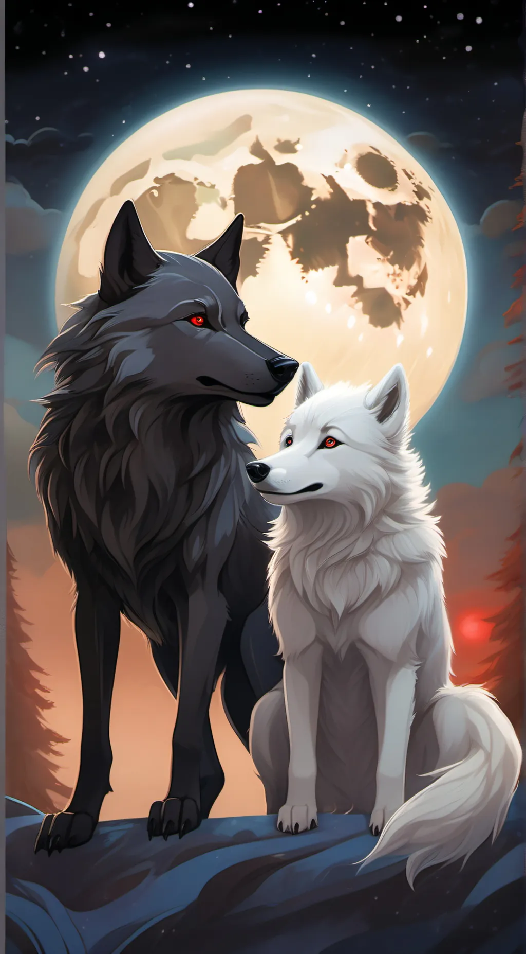 ai character: Shadow&snow background