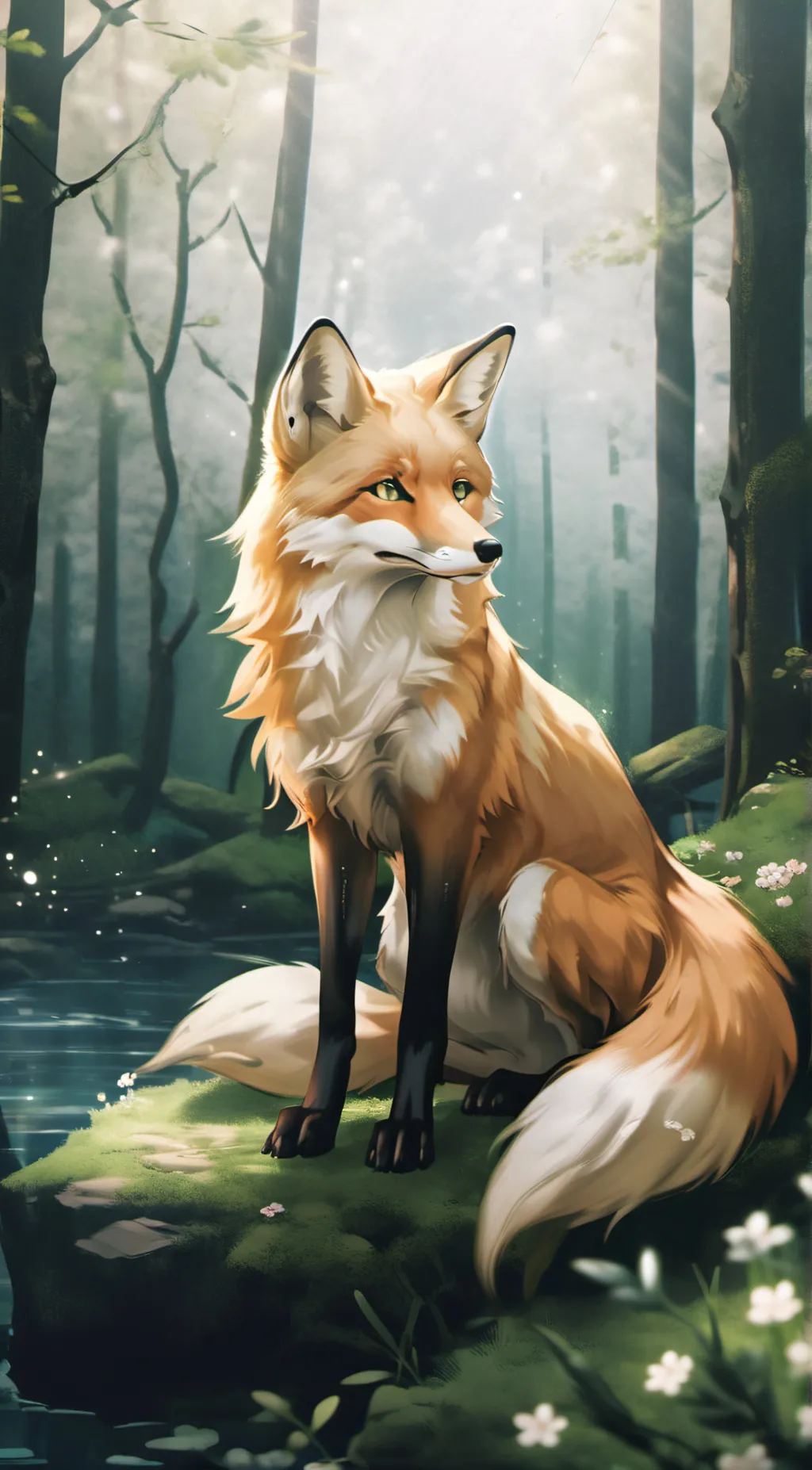 ai character: Foxy background