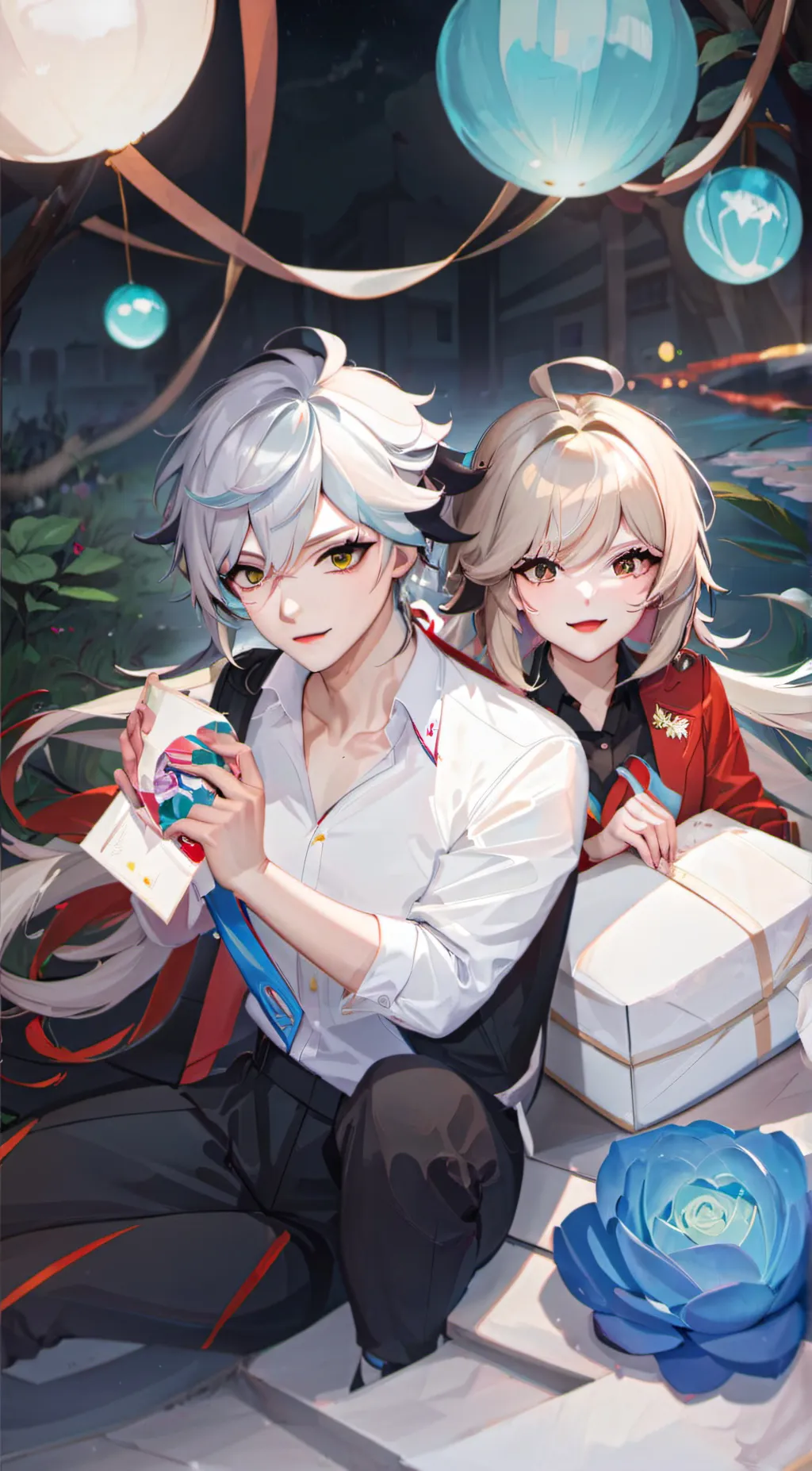 ai character: Mum and dad ⚡️✨ background