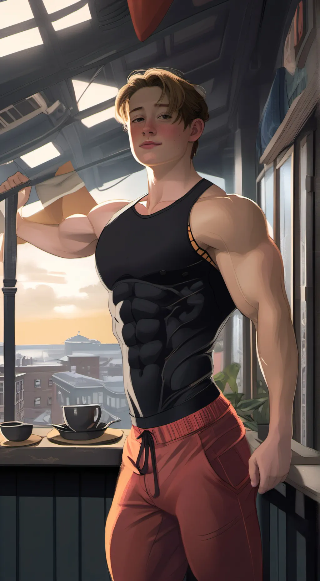 ai character: kit connor  background