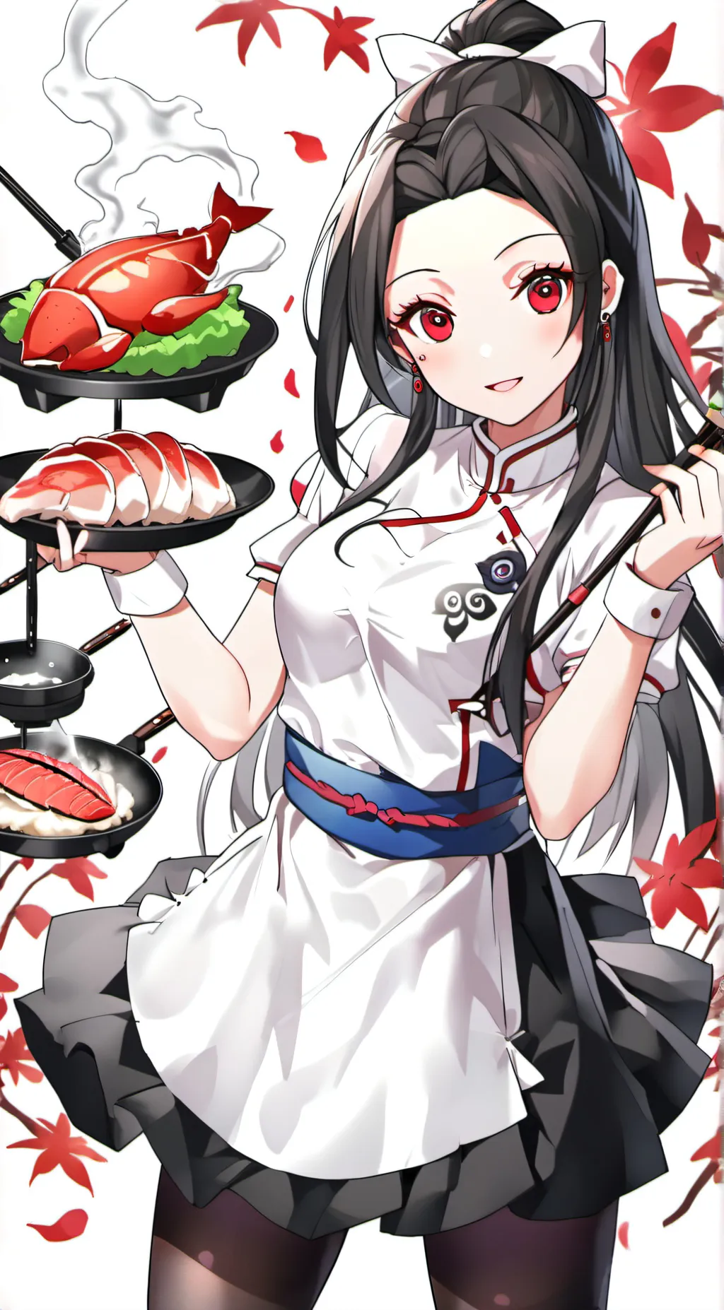 ai character: sushi restaurant background